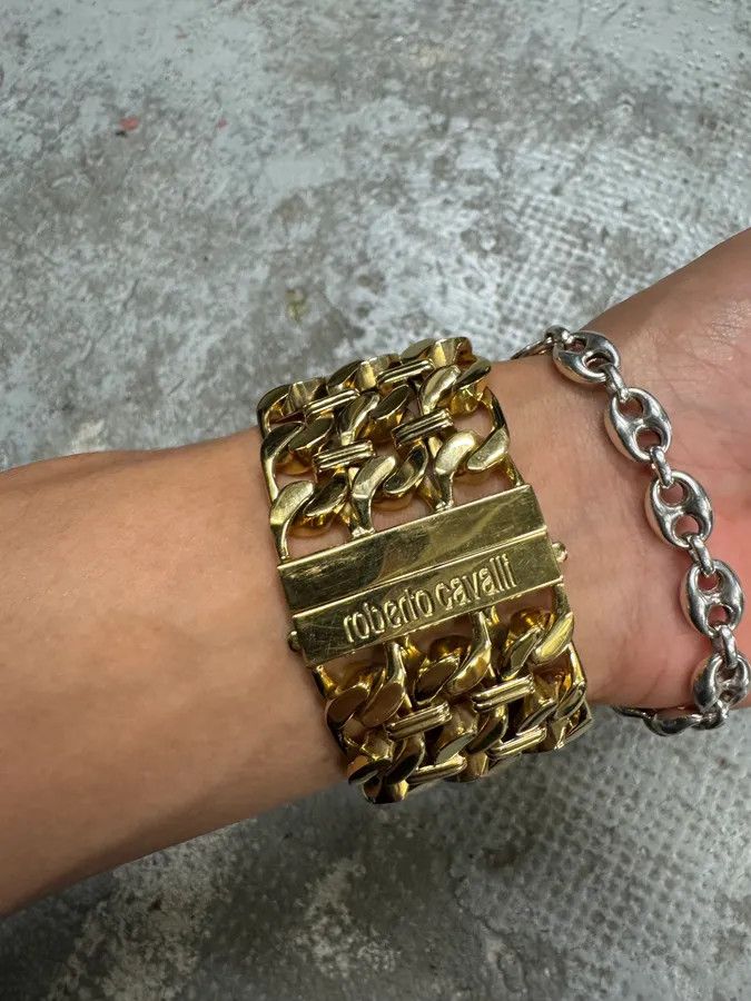 Roberto Cavalli 2000s Roberto Cavalli Chain Linked Gold Contemporary Watch Size ONE SIZE - 5 Thumbnail