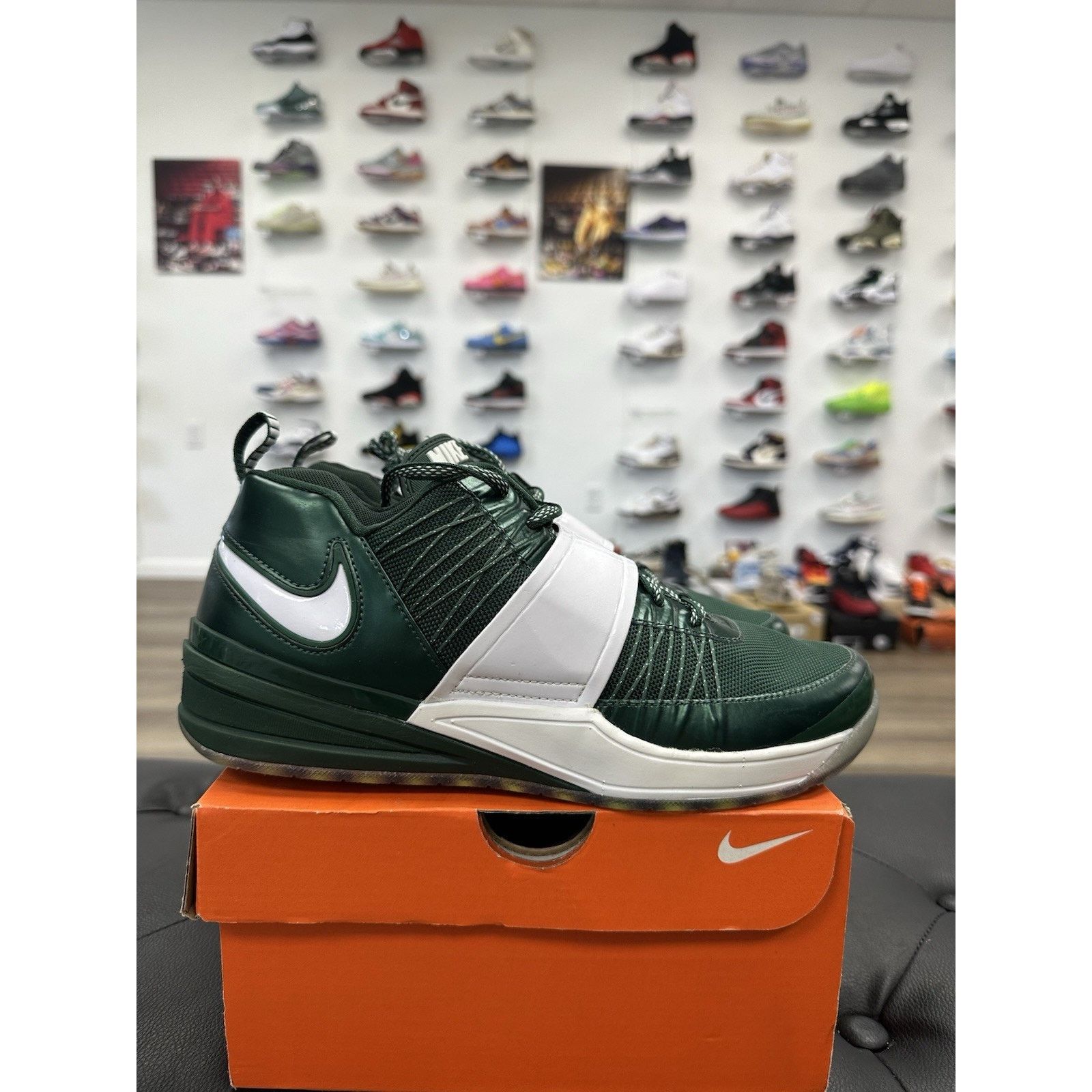 Nike Size 8 - Nike Zoom Revis Green Jets Size US 8 / EU 41 - 1 Thumbnail
