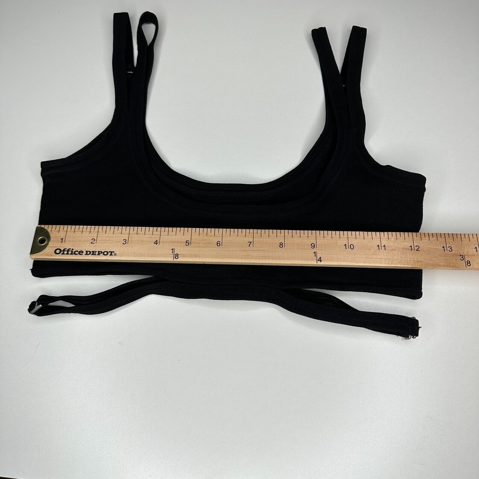 Dion Lee Dion Lee Black Strappy Crop Tank Double Strap Cutouts XS Size XS / US 0-2 / IT 36-38 - 10 Thumbnail