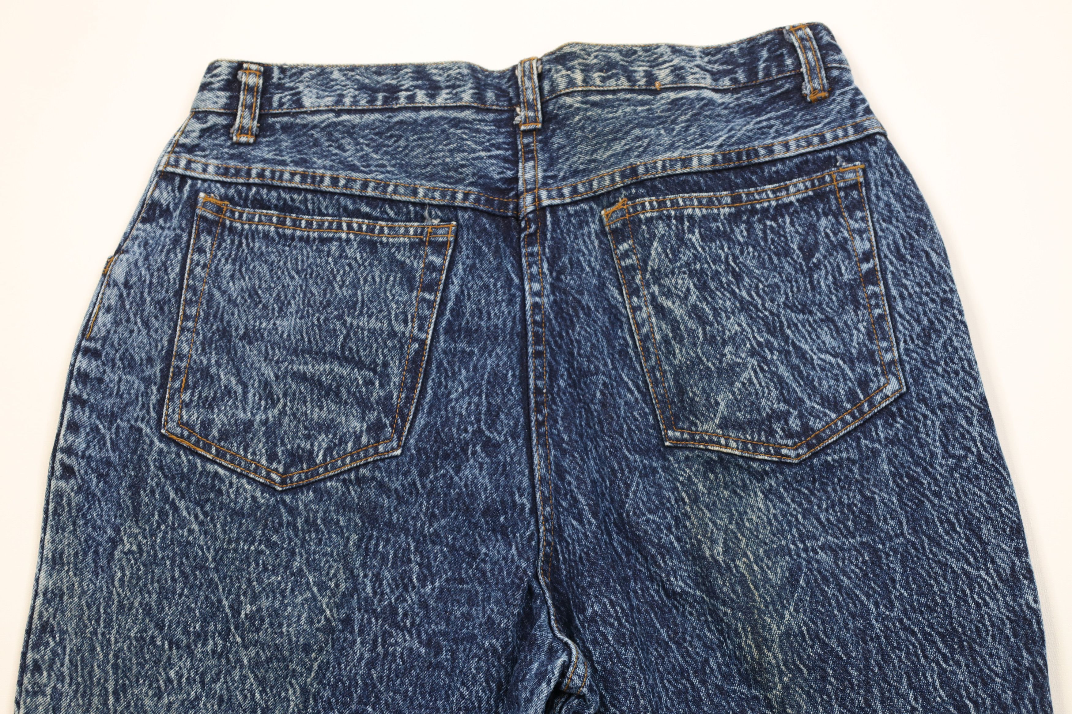Vintage Vintage 90s Streetwear Acid Wash Tapered Leg Denim Jeans Size 38" / US 16 / IT 52 - 10 Thumbnail