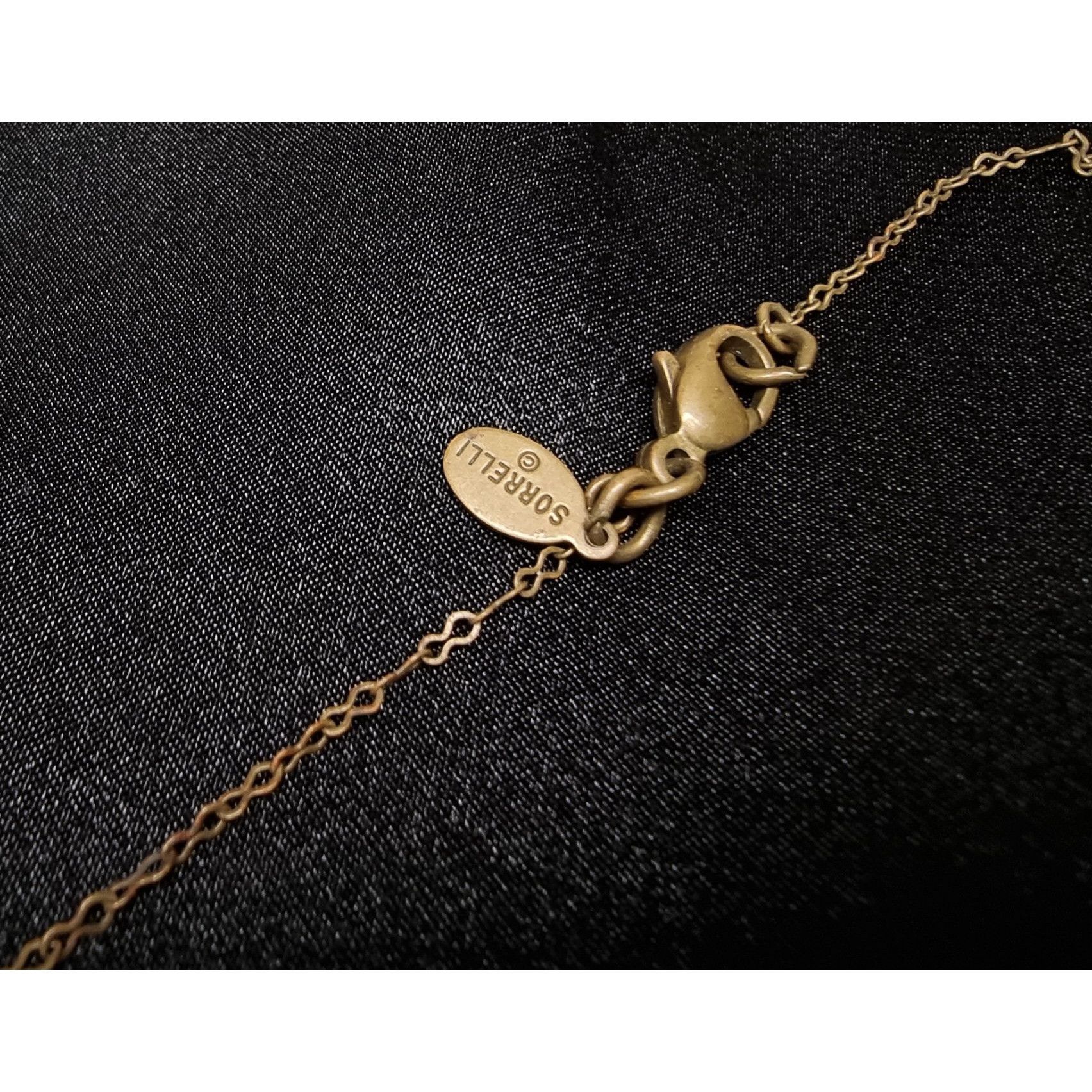 Vintage Rare Find SORRELLI Gold-Tone Necklace W/ Crystal Accents Size ONE SIZE - 6 Thumbnail
