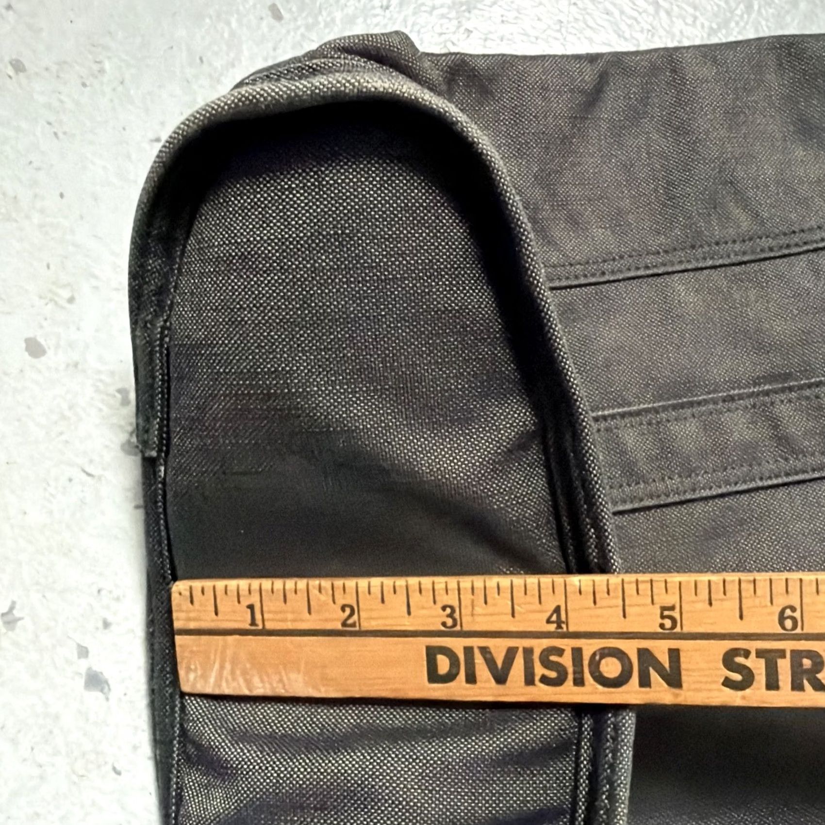 Rue Porter Porter Yoshida Canvas Zip Tote Shopping School Bag Hiking City Made Japan Tote Unisex Adults Gray Nylon Pockets Zip Closure Size ONE SIZE - 2 Thumbnail