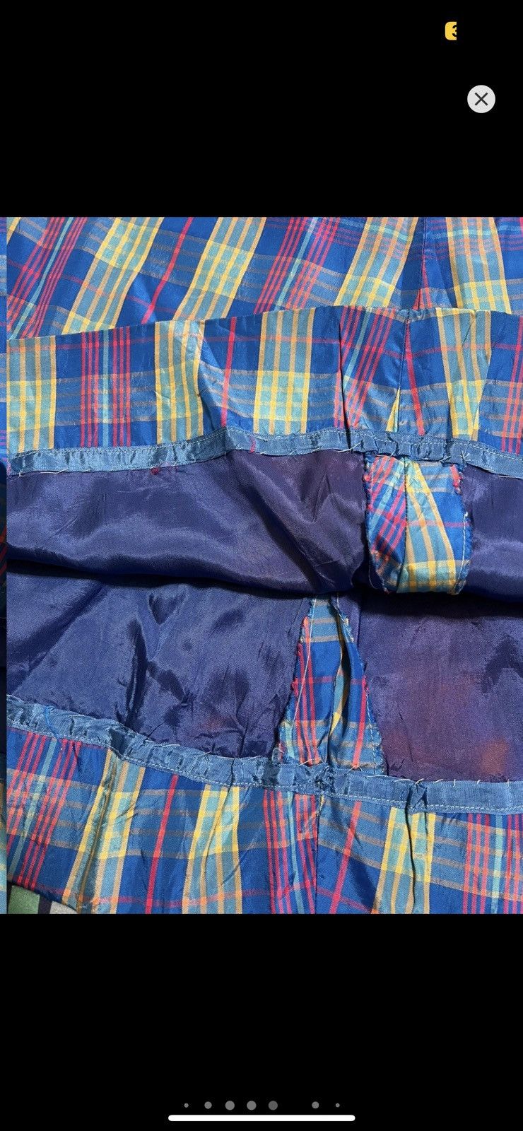 Vintage ***FINAL DROP***RARE 90s TECHNICAL PLAID NYLON SHIRT 24-26 Size US 26 / EU 42 - 7 Thumbnail