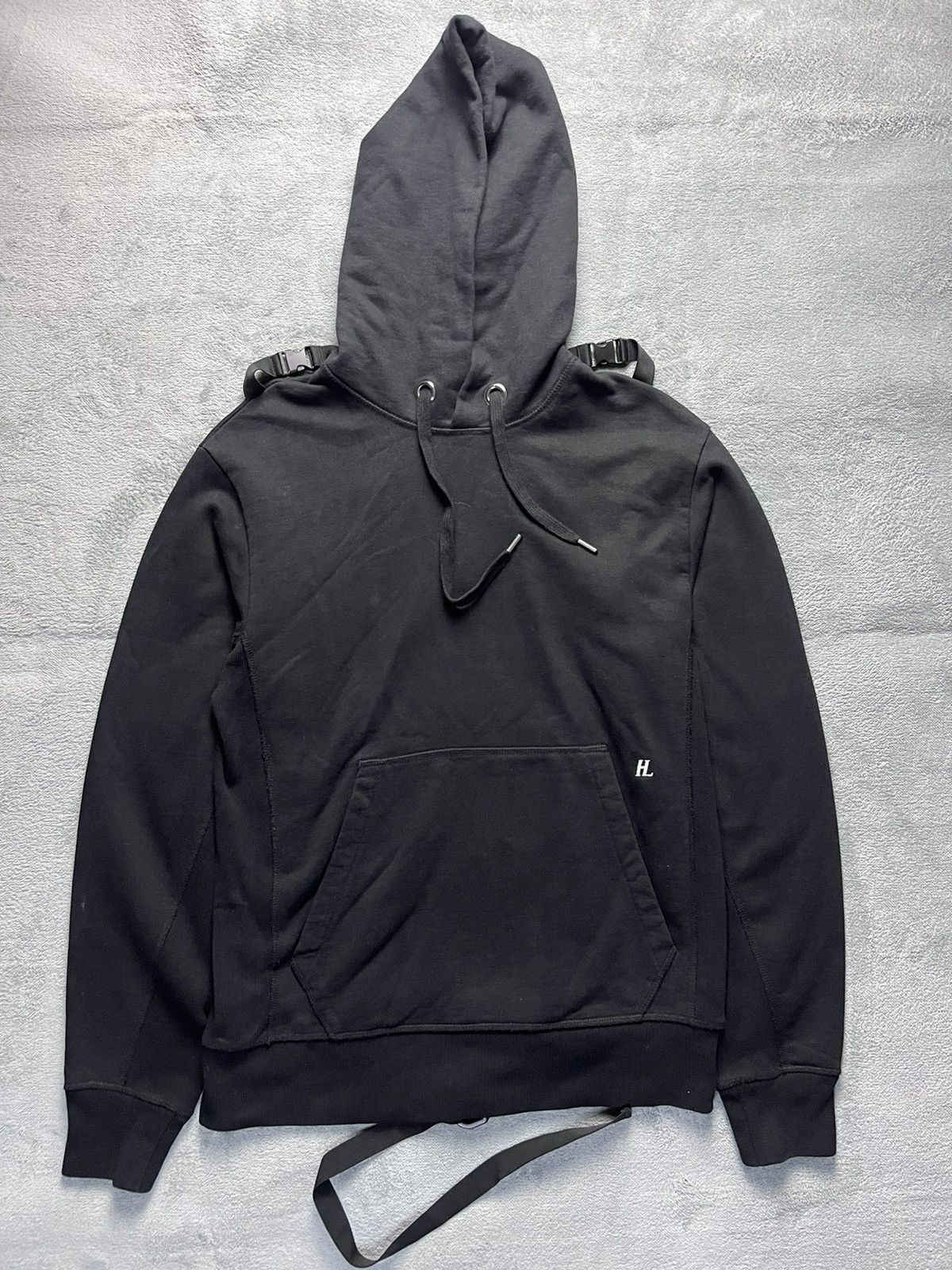 【激レア】Helmut Lang AW2004 Bondage Hoodie Helmut Lang Helmut lang - bondage hoodie | Grailed