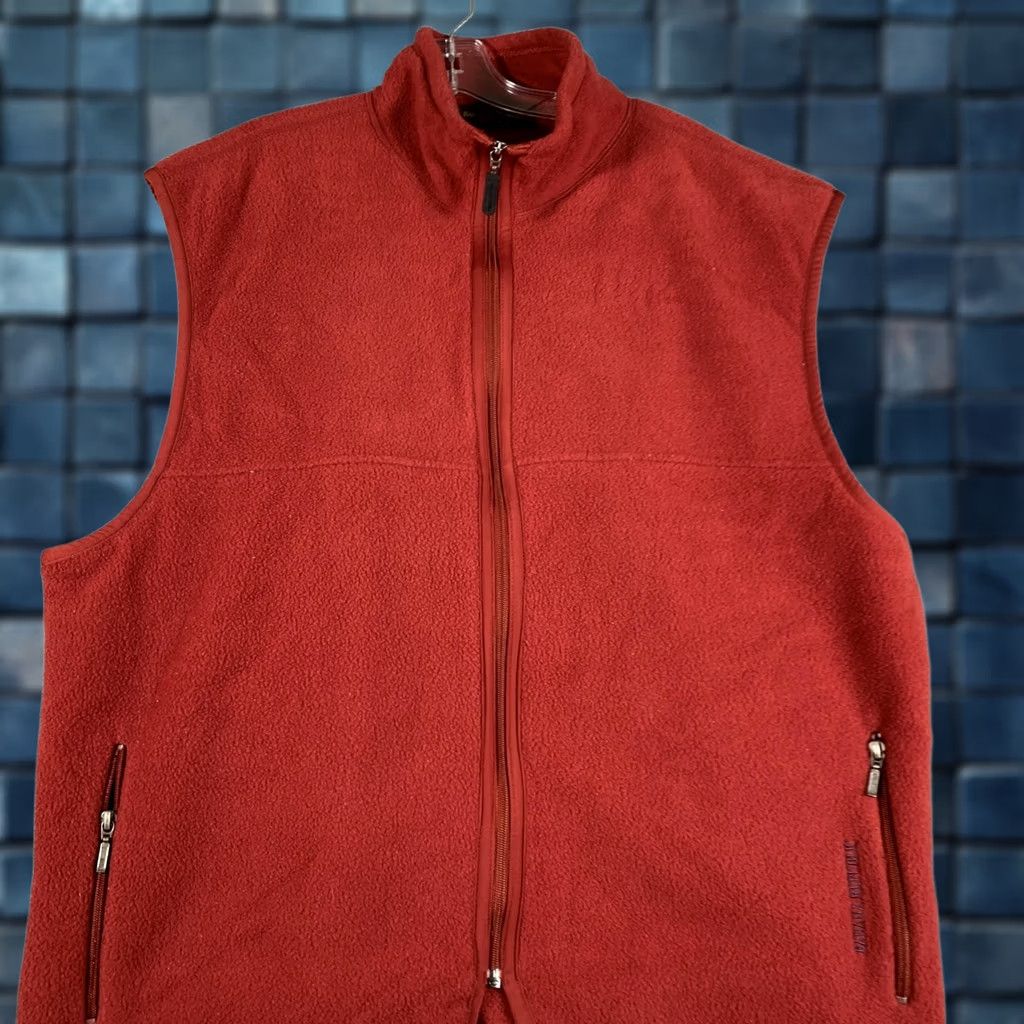 Banana Republic Banana Republic Vest Mens XL Red Fleece Full Zip Pockets Outdoor Size US XL / EU 56 / 4 - 1 Thumbnail