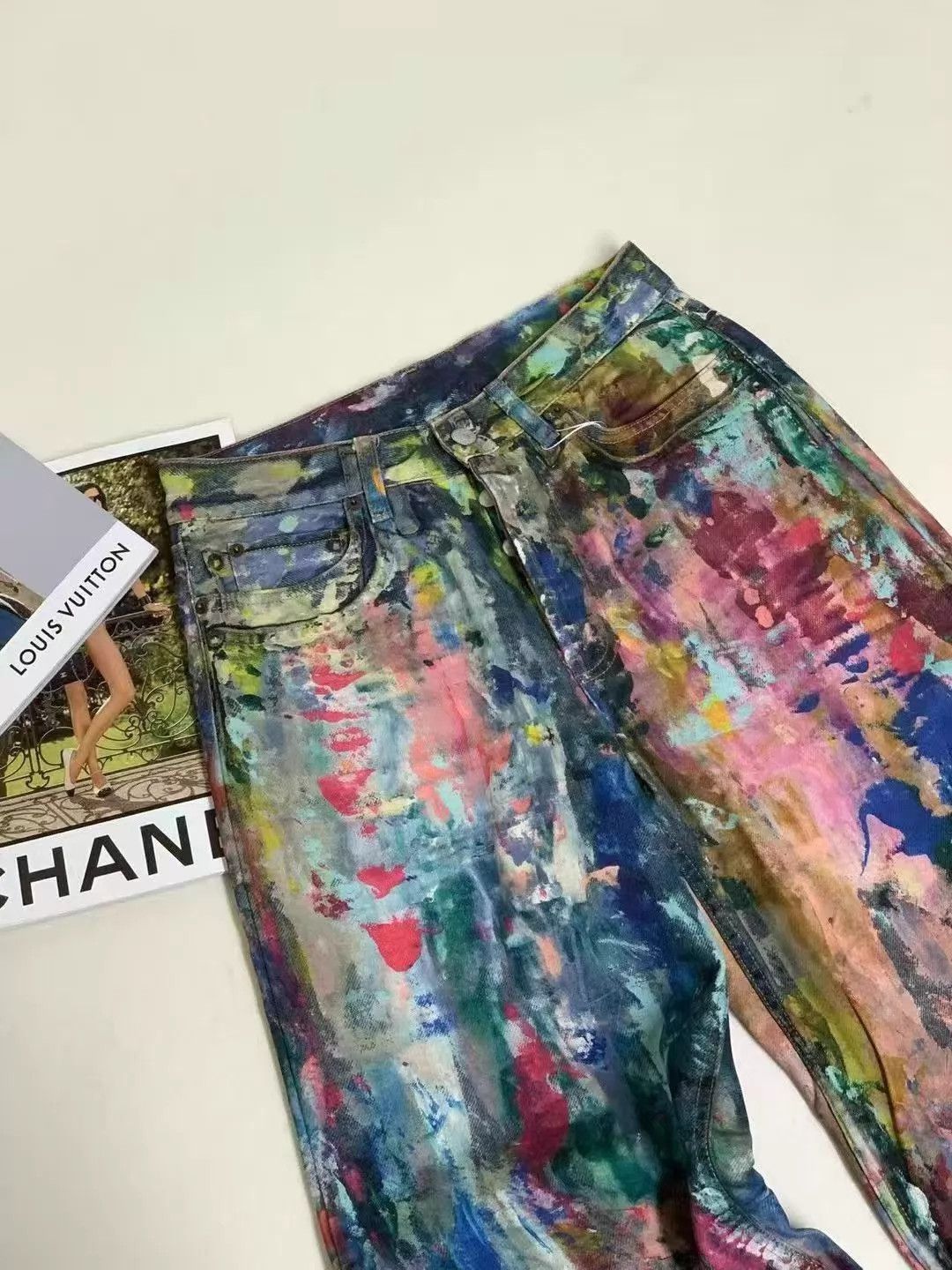 Acne Studios Acne Studios wide leg graffiti jeans 34 Size US 34 / EU 50 - 3 Thumbnail