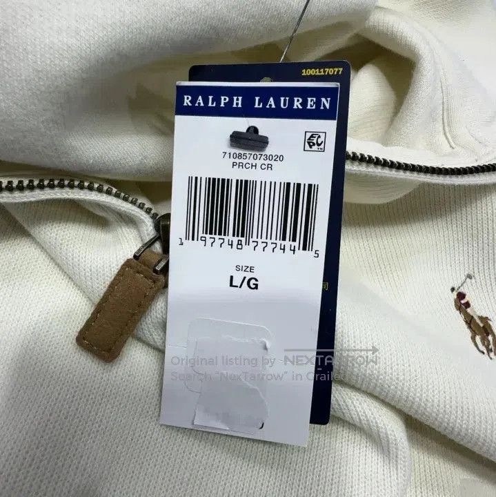Polo Ralph Lauren Polo Ralph Lauren FW22 Solid Logo Zip Collar Sweatshirt. Size US L / EU 52-54 / 3 - 4 Thumbnail