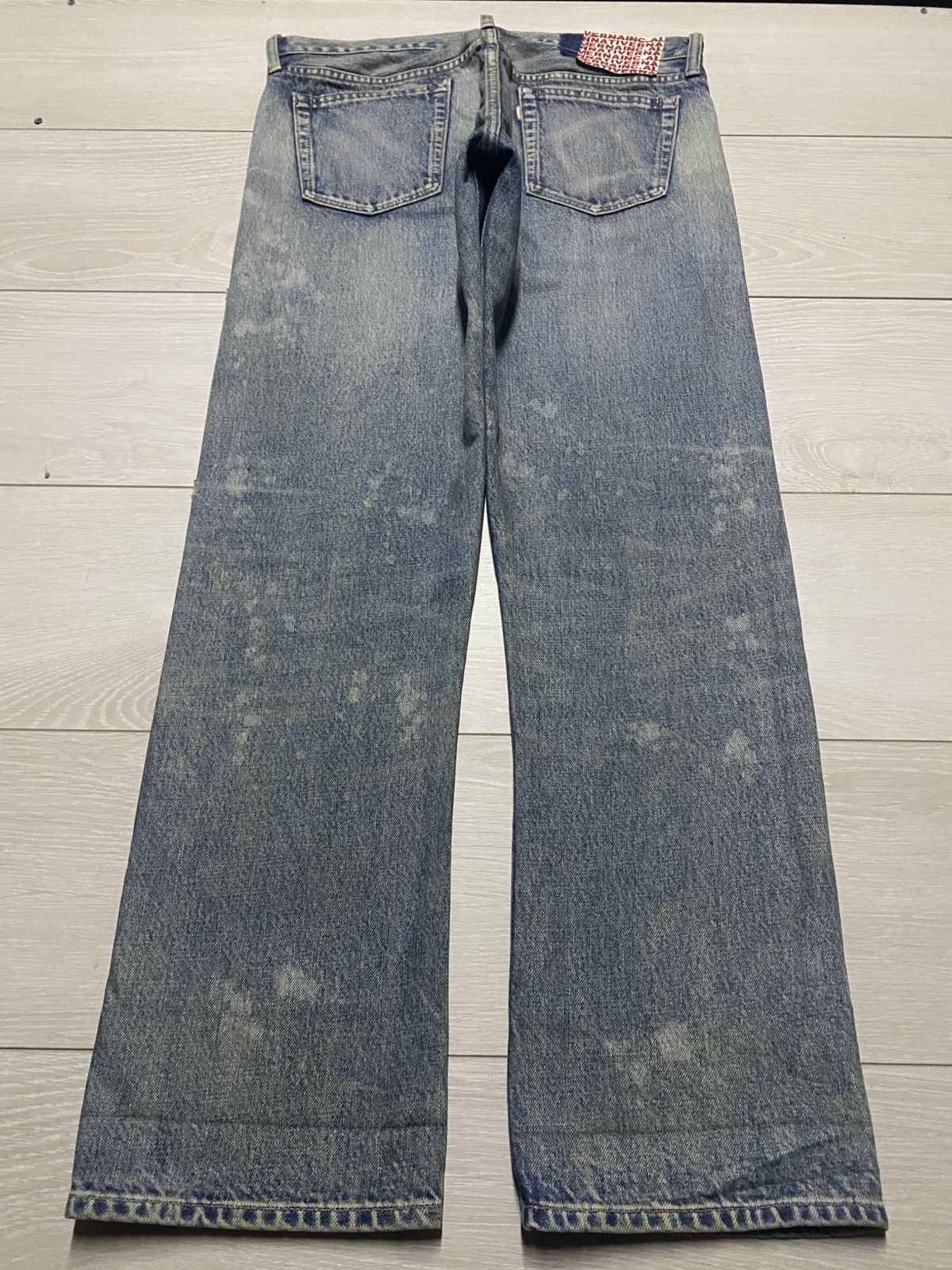 Japanese Brand Vintage Japanese Rna Bleach Distressed Loose Jeans Size US 32 / EU 48 - 2 Thumbnail