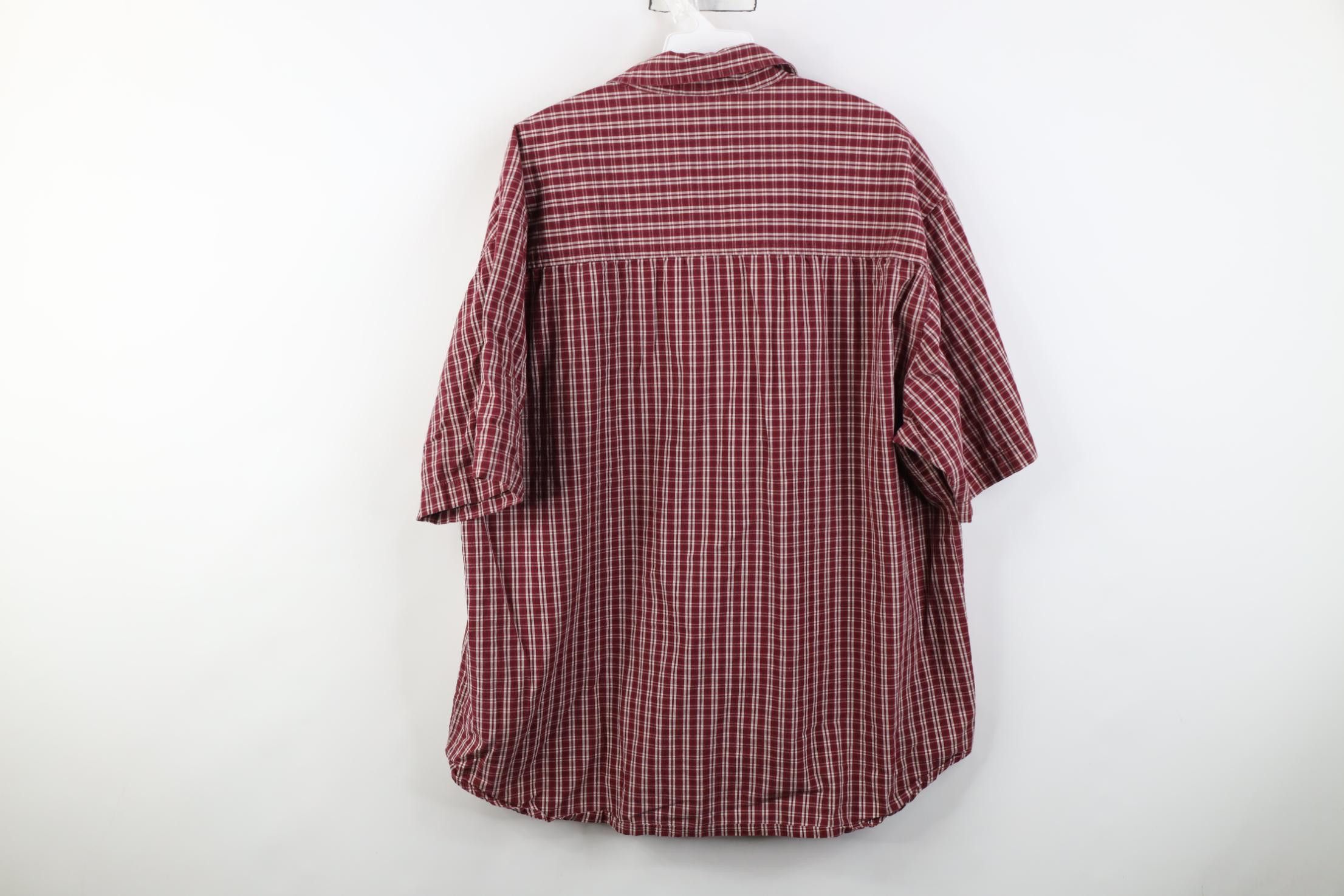 Vintage Vintage 90s Y2K Streetwear Short Sleeve Button Shirt Plaid Size US XL / EU 56 / 4 - 9 Thumbnail