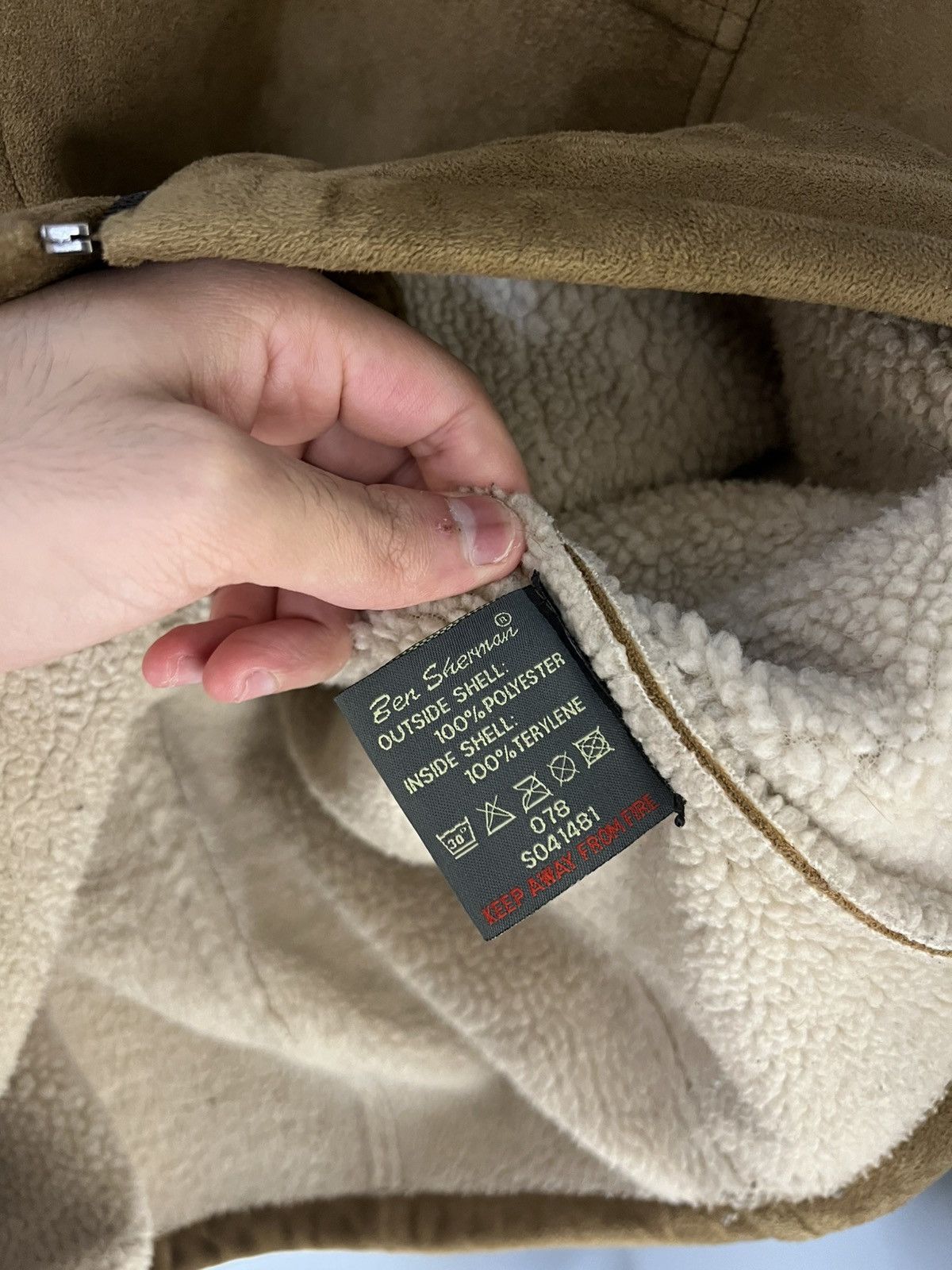 Vintage VERY RARE BEN SHERMAN ALASKA COAT LEATHER JAKCET MILITARY Size US L / EU 52-54 / 3 - 9 Thumbnail