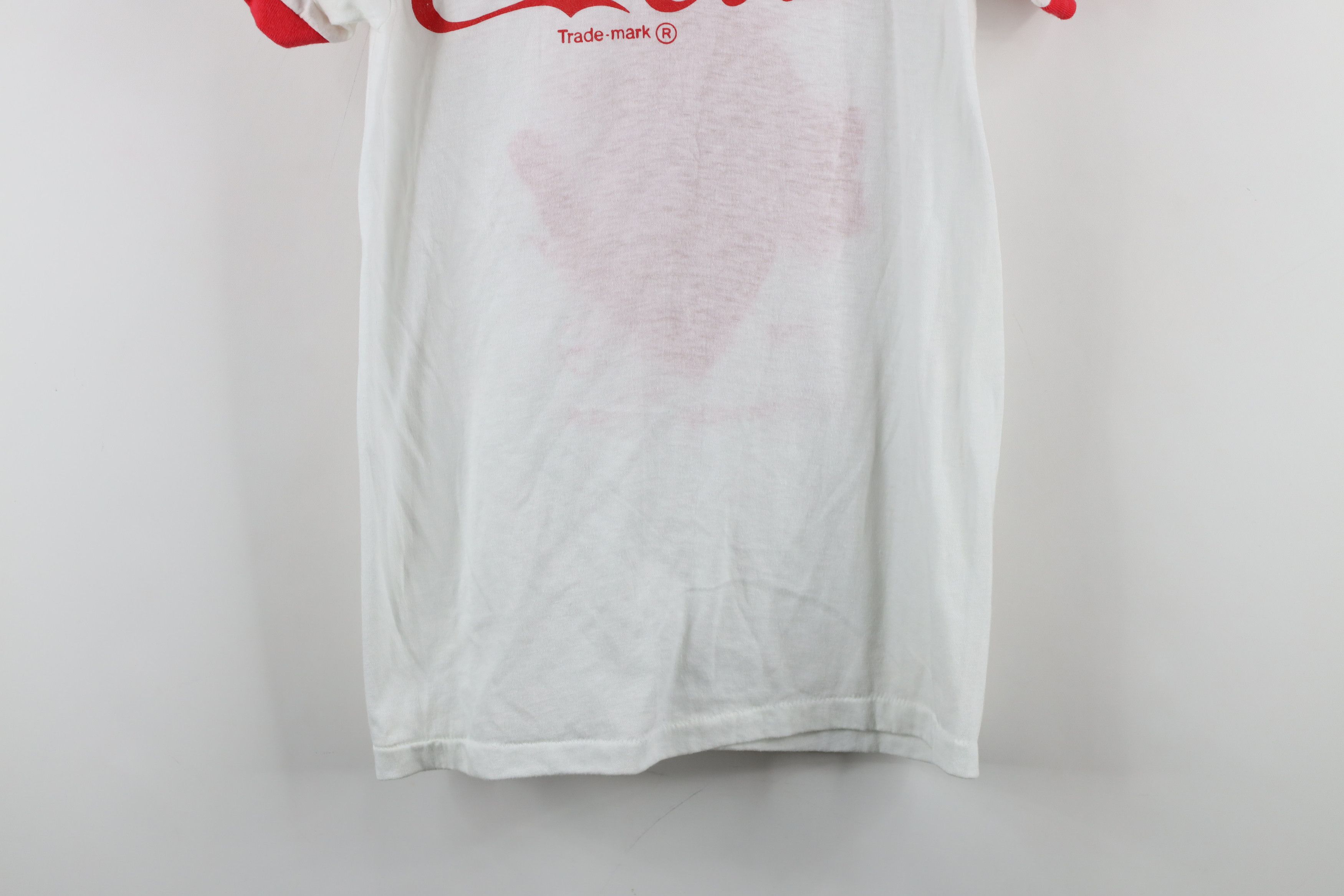 Vintage Vintage 80s Hazelwood Run Walk Coca Cola Ringer T-Shirt US Size M / US 6-8 / IT 42-44 - 14 Thumbnail