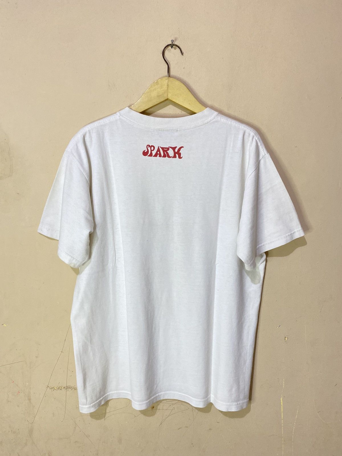 Vintage 90s Spark Skateboard Logo Tee Size US L / EU 52-54 / 3 - 6 Thumbnail