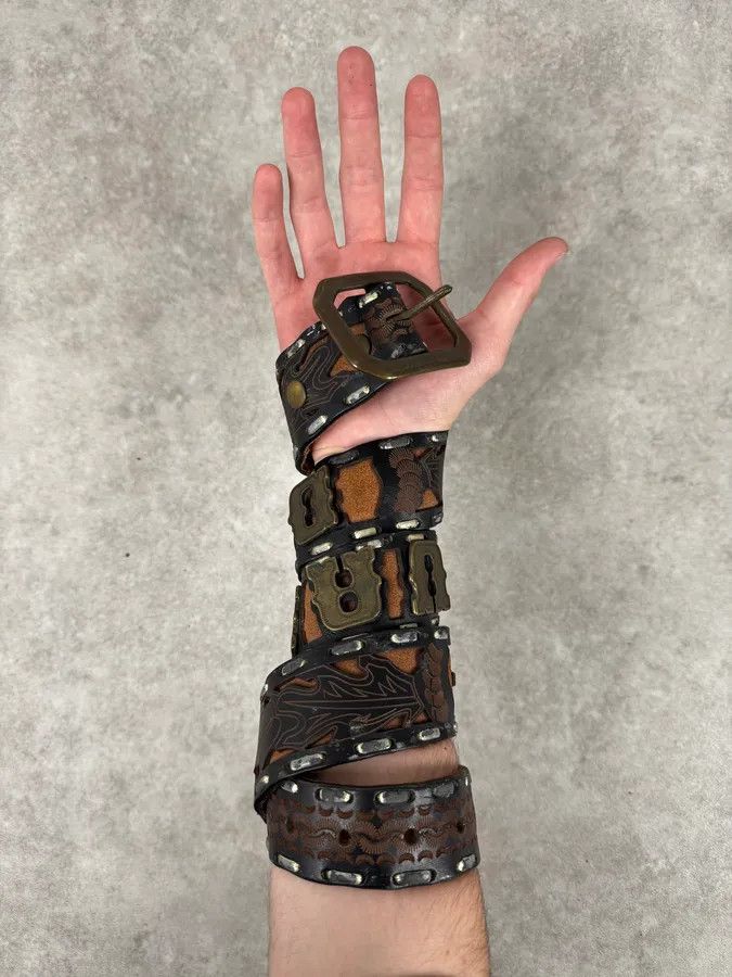 Dsquared2 Dsquared2 Brown Indian Details Leather & Copper Belt Size ONE SIZE - 2 Thumbnail