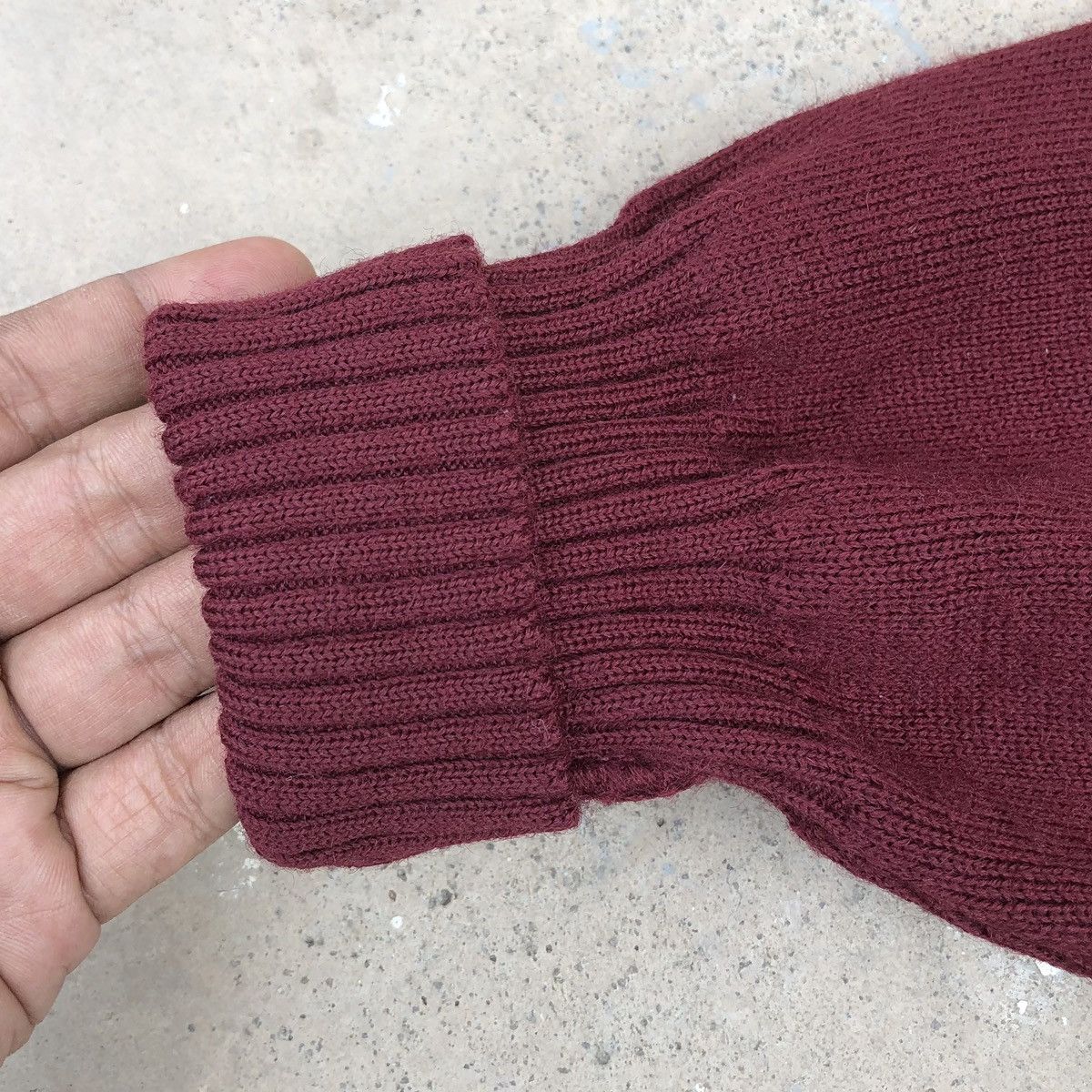 Burberry VTG Burberrys 100% Pure Wool With Burgundy Inserts Leather Size US M / EU 48-50 / 2 - 13 Thumbnail