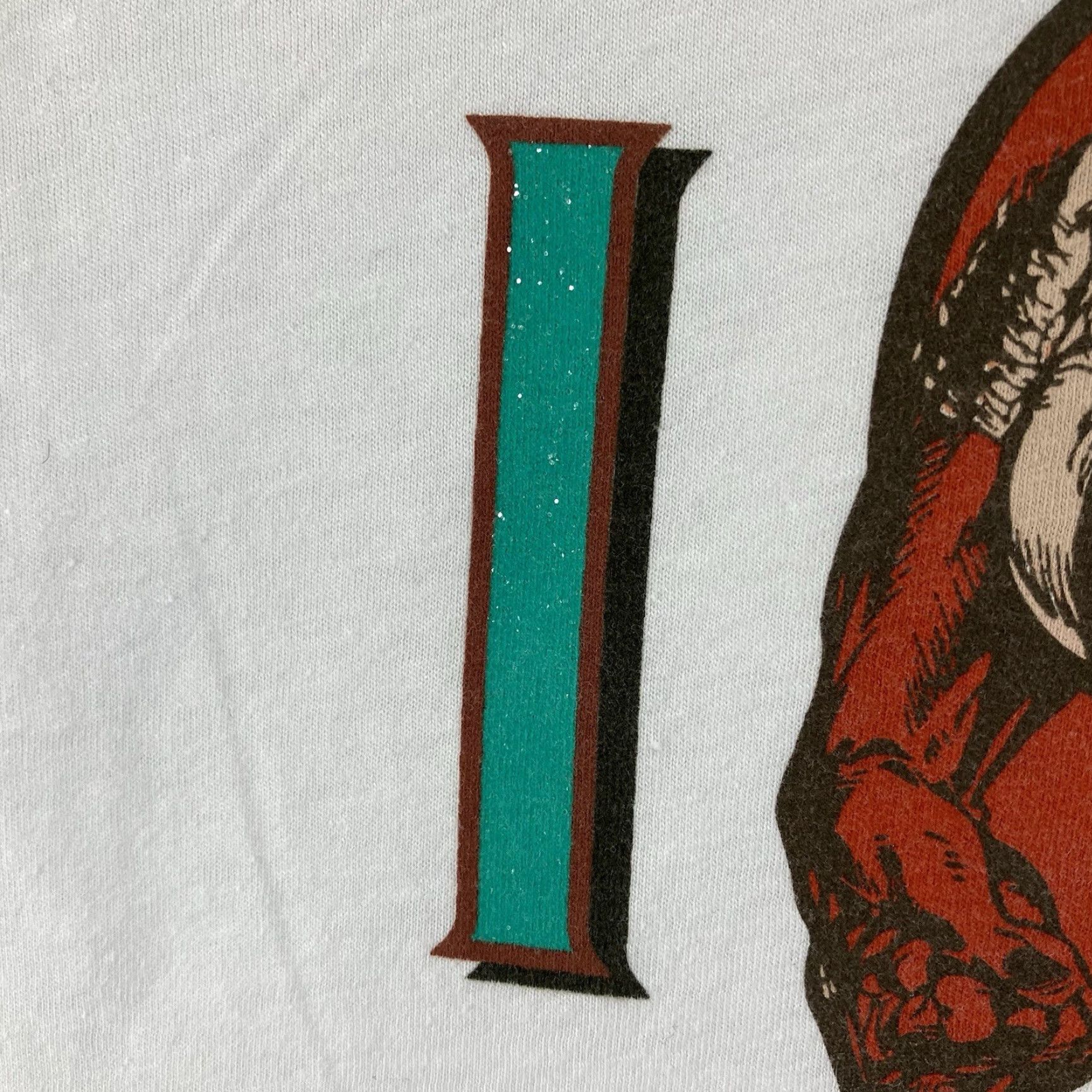 Vintage VINTAGE Marvel Wolverine T-Shirt Women XL Cotton Blend Heart Graphic Casual Sleeves 60s Retro Glitter Size XL / US 12-14 / IT 48-50 - 7 Thumbnail
