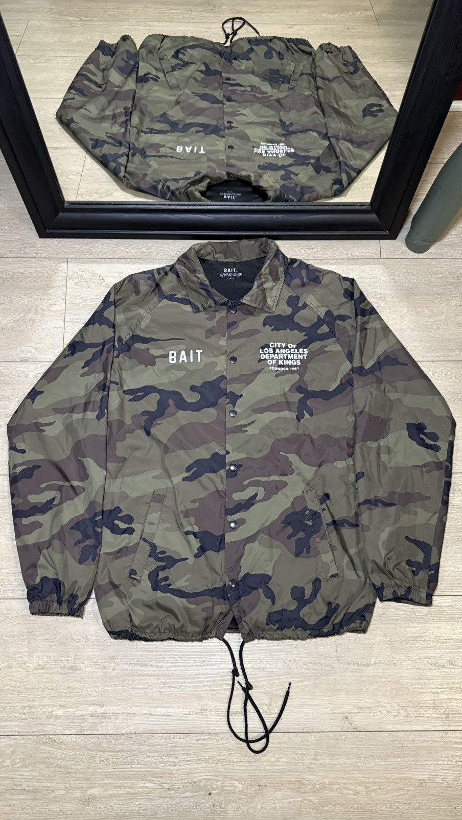 Bait Vintage / Y2K BAIT Department Coach Camo Jacket Size US L / EU 52-54 / 3 - 5 Thumbnail
