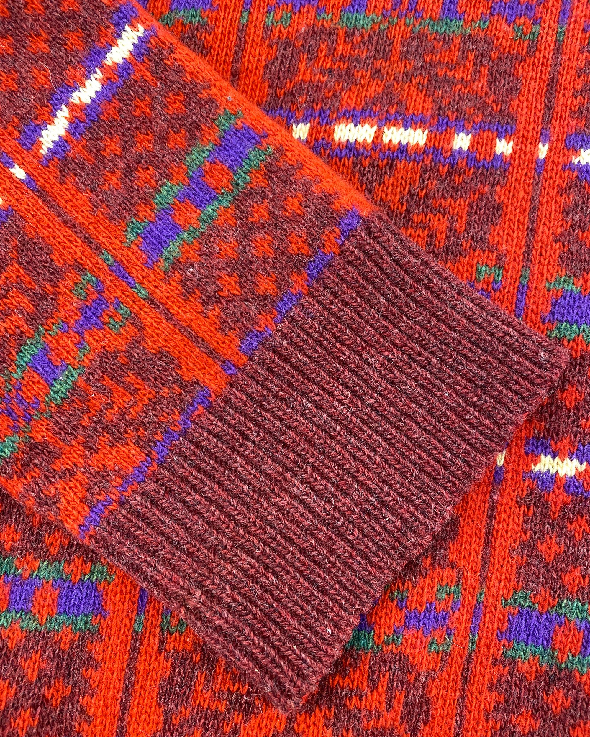 Kenzo 1980s Wool Knit Sweater Size US L / EU 52-54 / 3 - 10 Thumbnail