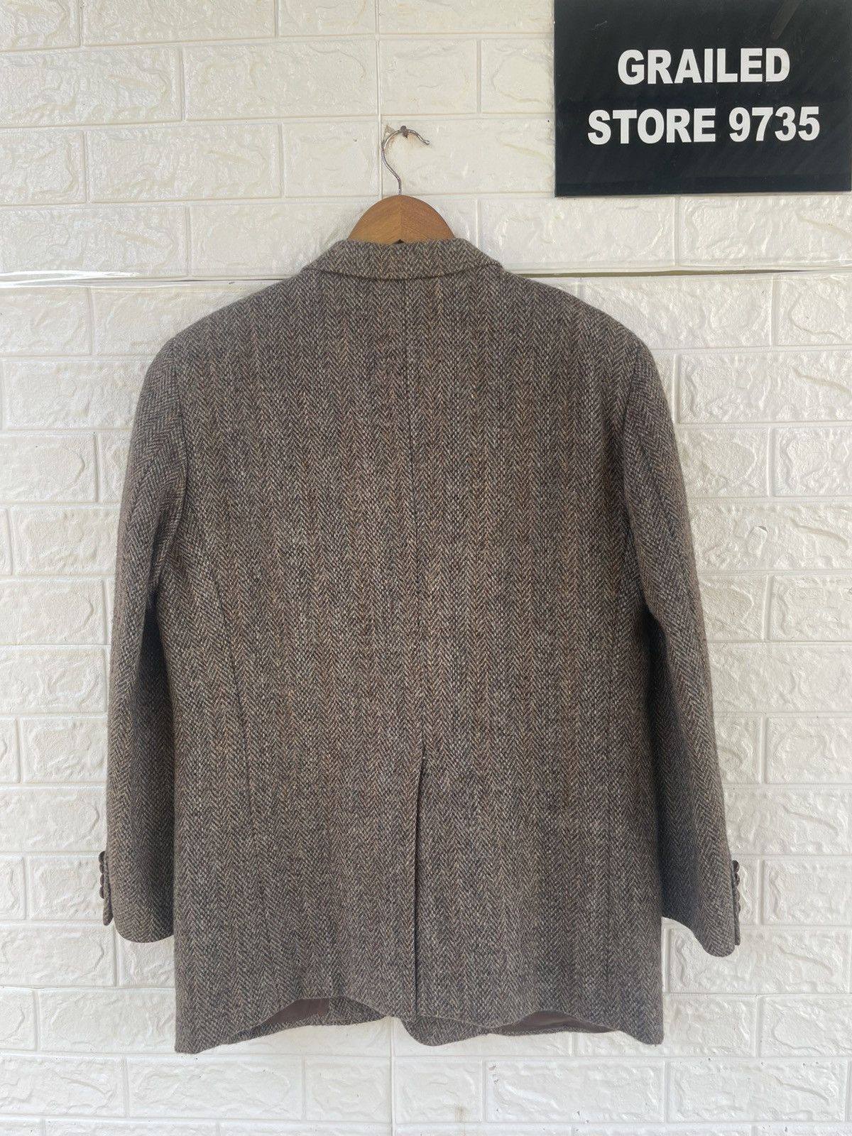 Harris Tweed × Japanese Brand × Vintage Vintage Harris Tweed Wool Blazer/Jacket Size US L / EU 52-54 / 3 - 2 Thumbnail
