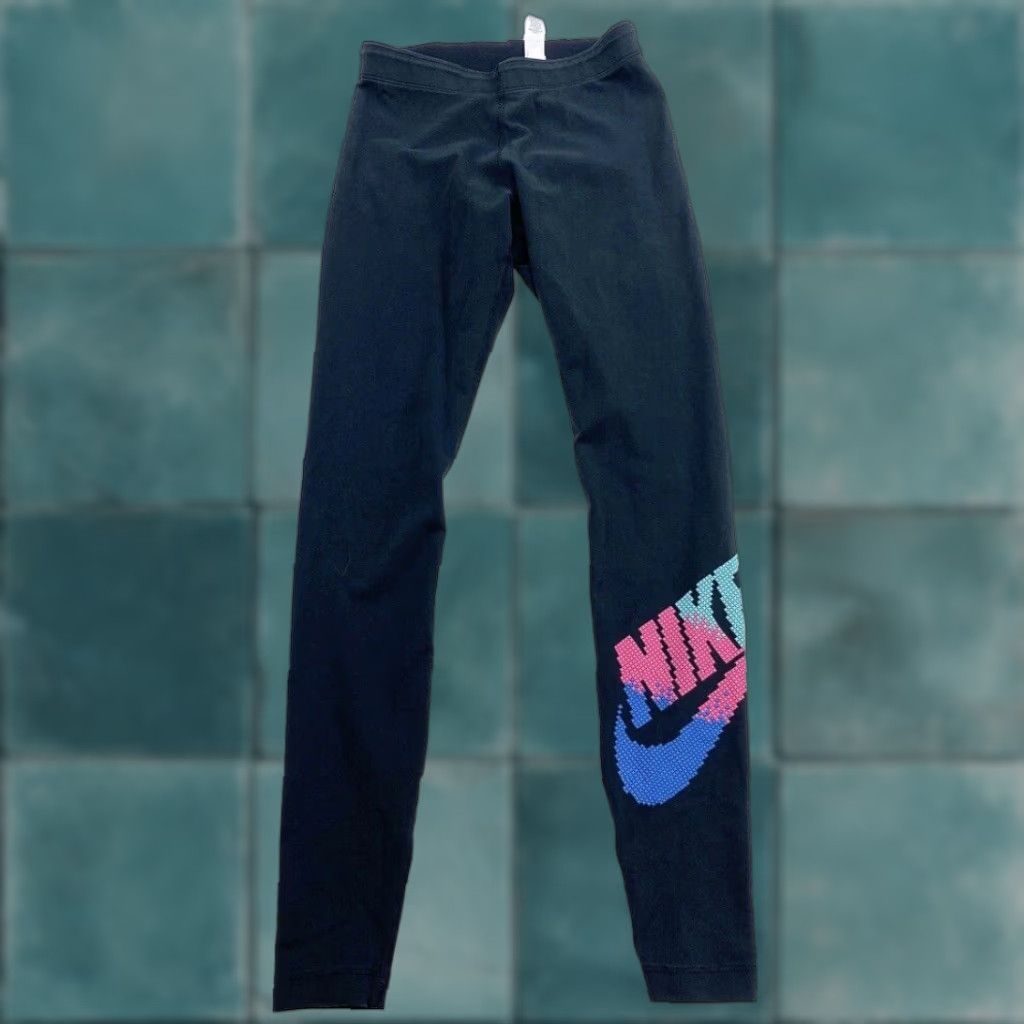 Nike Nike Dri-Fit Leggings Spandex Womens XS Black Size 26" / US 2 / IT 38 - 1 Thumbnail