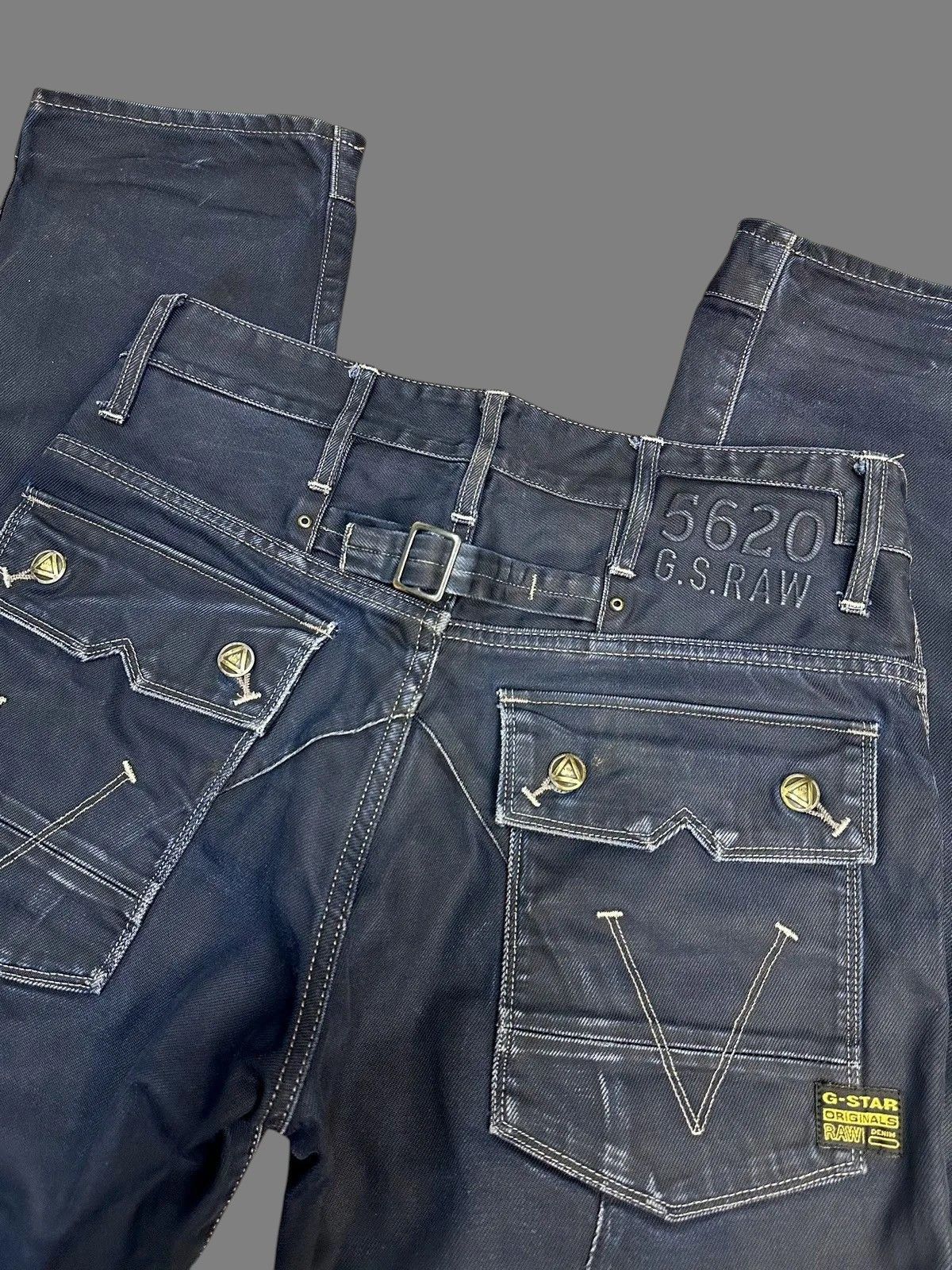 Tornado Mart Vintage GOA LGB Flare Cargo Pants Military Baggy Japan Size US 34 / EU 50 - 12 Thumbnail