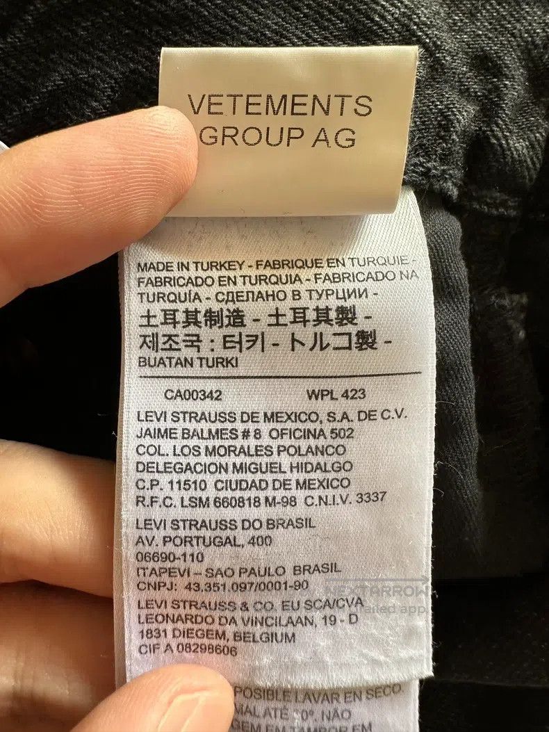 Vetements Vetements size M Dark gray back color-block denim skirt Size 23" - 7 Thumbnail