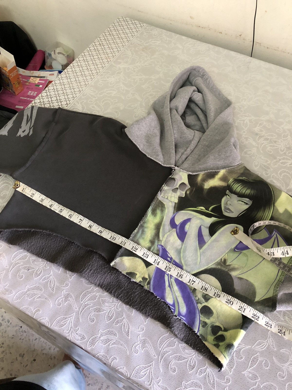 Seditionaries Rare🔥 New Girl Order x Night Mare Sweat Crop Top Sweater Size M / US 6-8 / IT 42-44 - 15 Thumbnail