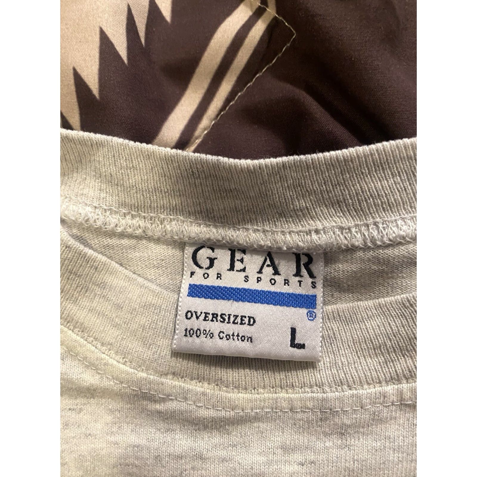 Vintage VINTAGE Gear For Sports T-Shirt Unisex Adults L Gray 90s College Nature USA Shirt Sesame? Size US L / EU 52-54 / 3 - 3 Thumbnail