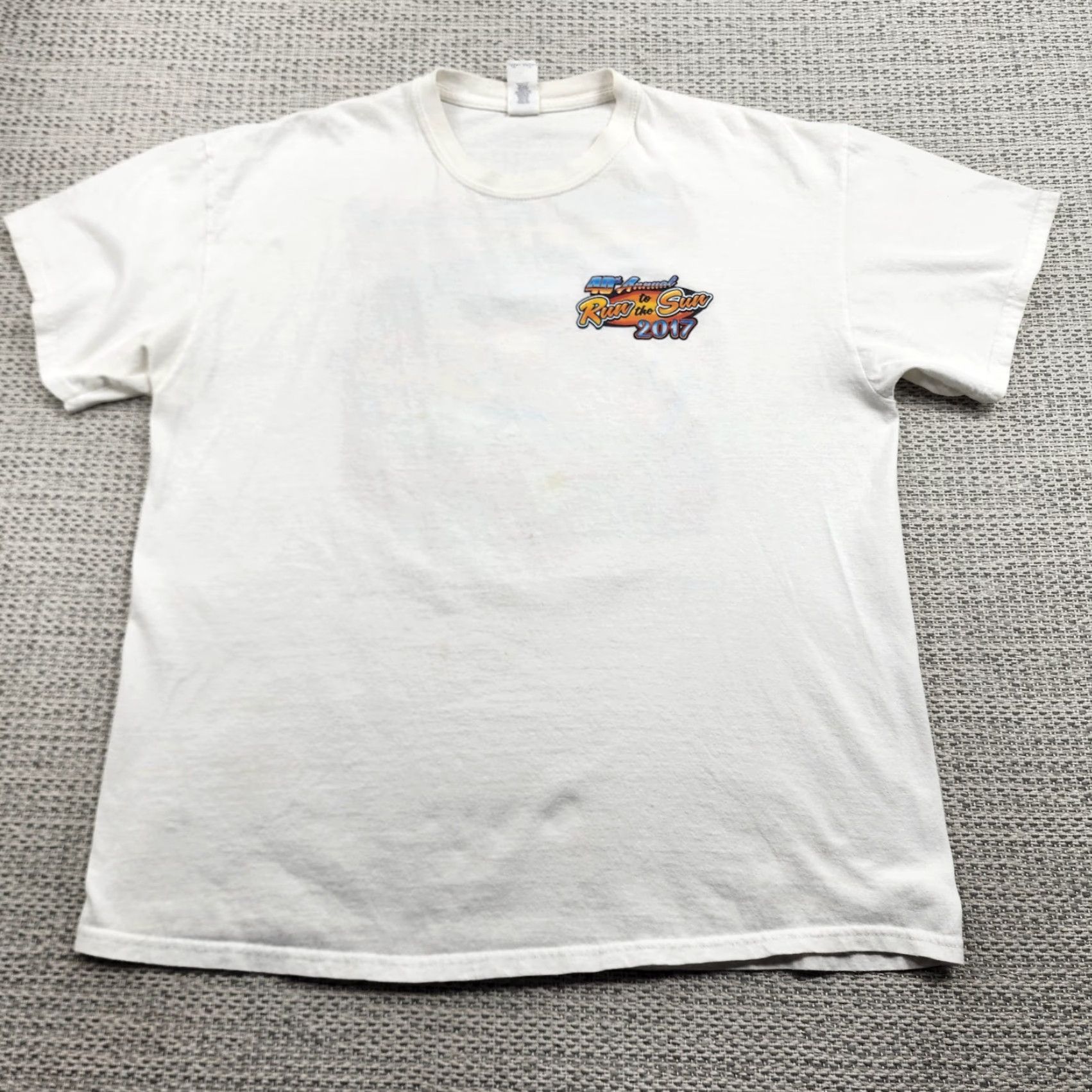 Anvil VINTAGE Relics & Rods Run to the Sun Shirt Mens XL White 40th Annual 2017 Lake Havasu City AZ Cars Event T‑Shirt Size US XL / EU 56 / 4 - 3 Thumbnail