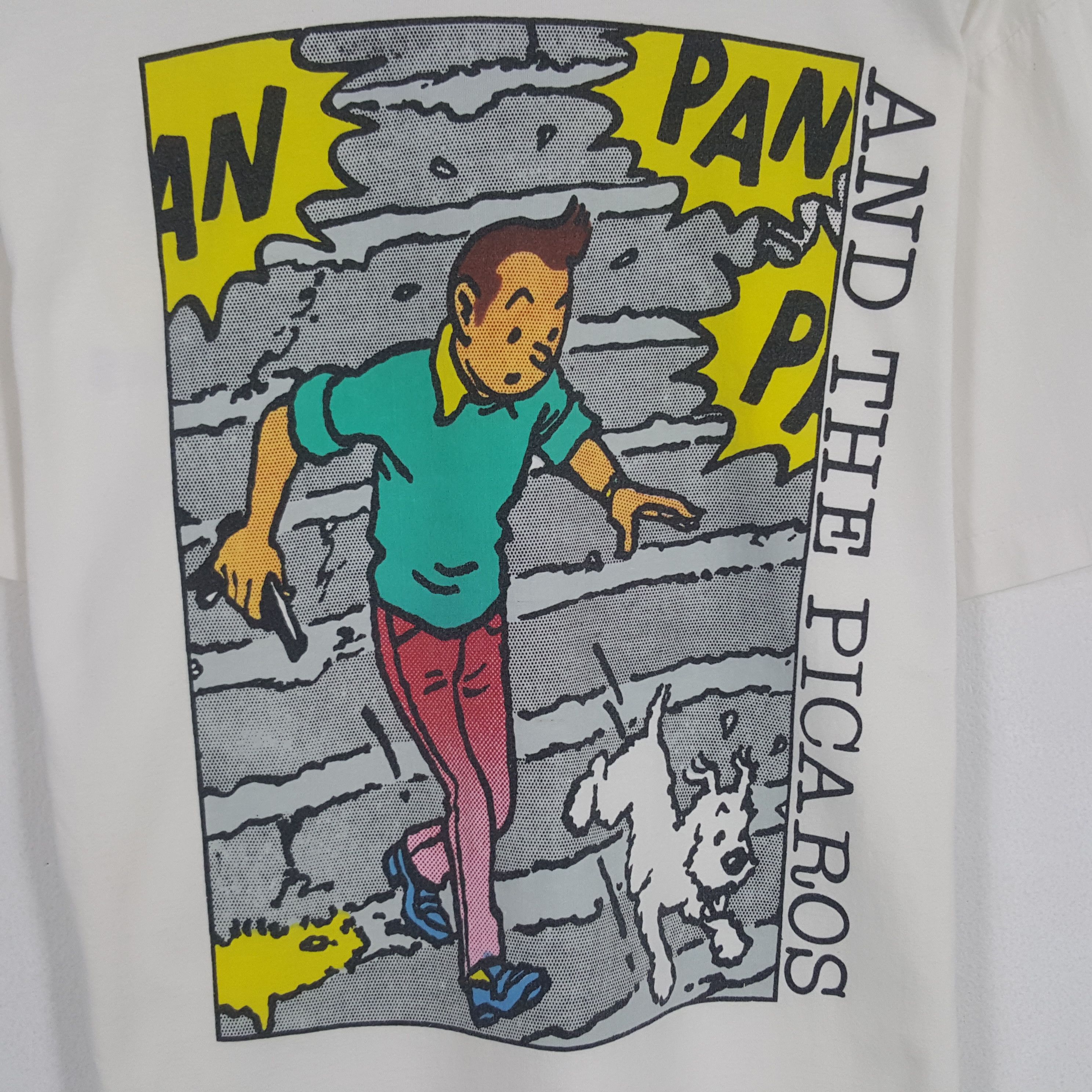 Vintage Vintage Tintin And The Picaros Tshirt Size US M / EU 48-50 / 2 - 2 Thumbnail