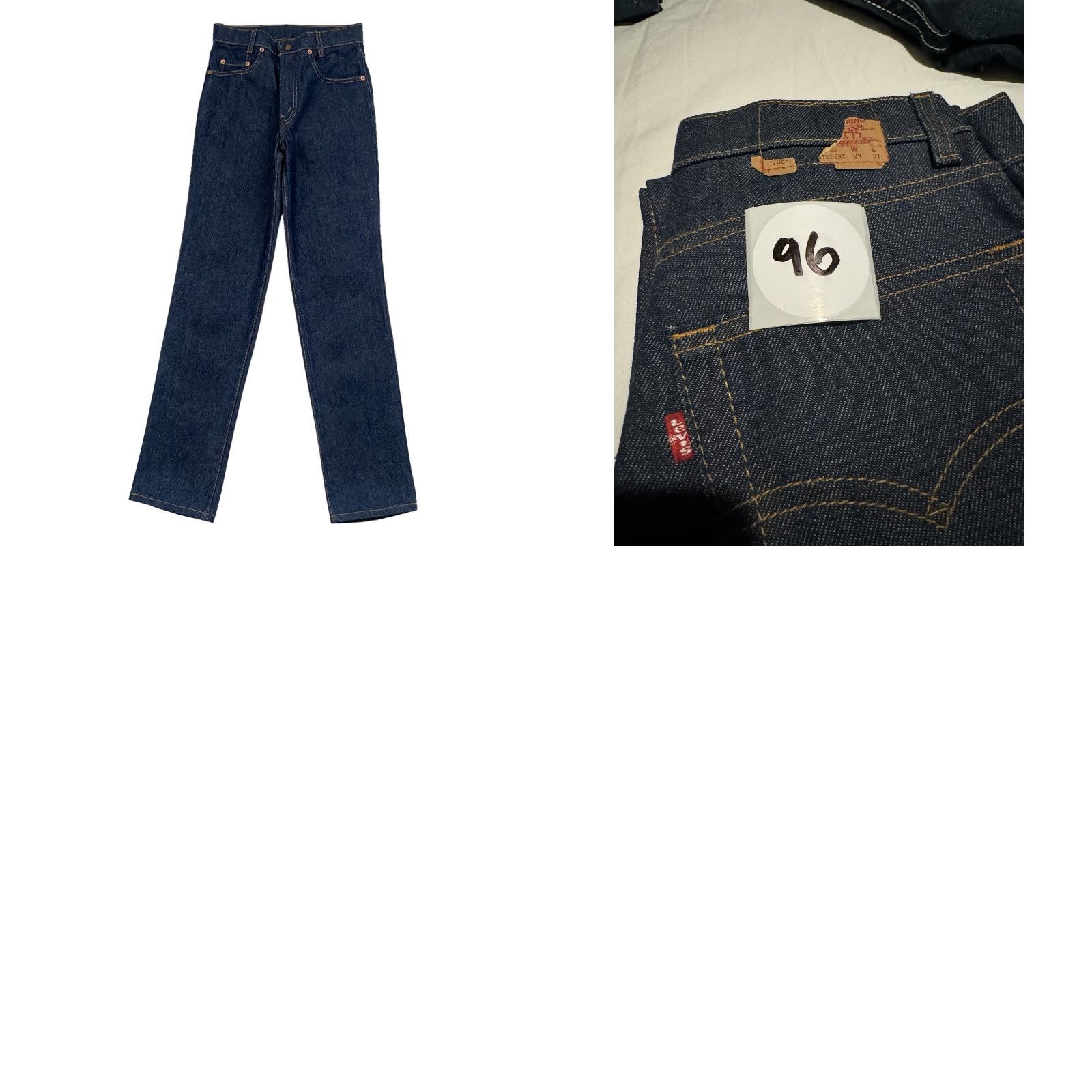 Levi's VINTAGE Levi's Made in USA Raw Denim Student Fit Jeans 29 x 31 Mens Jeans Straight 80s USA Size US 28 / EU 44 - 8 Thumbnail
