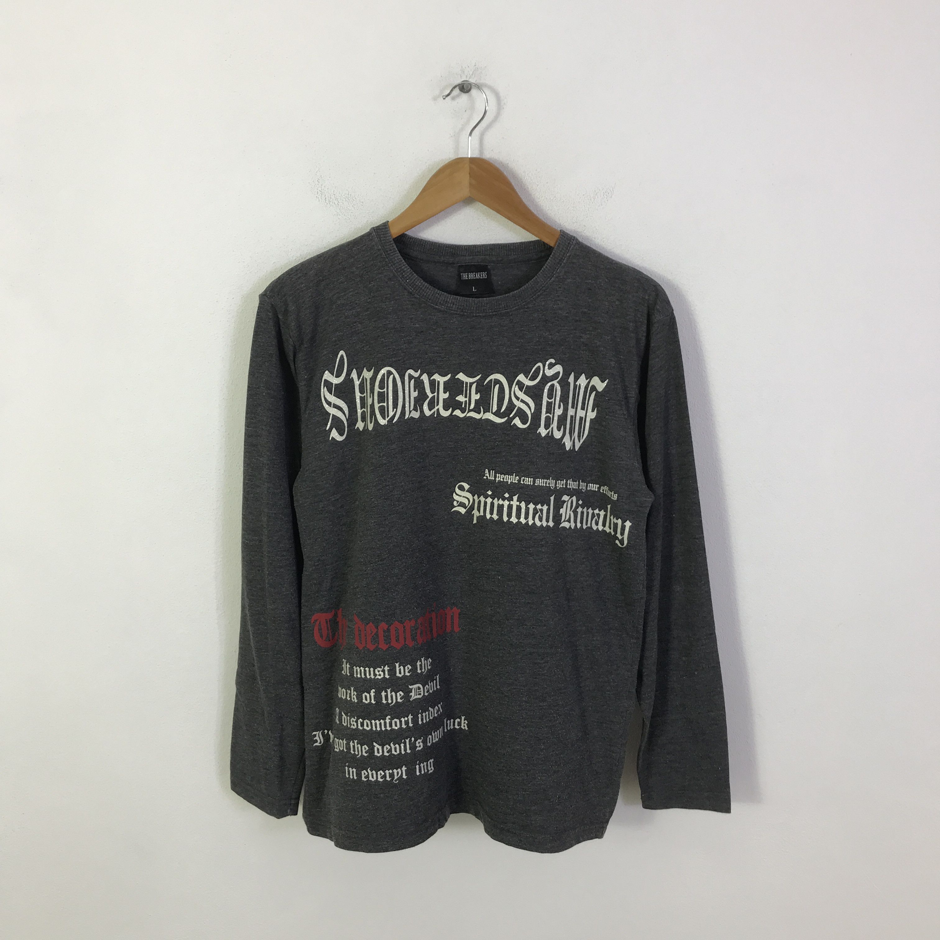 Japanese Brand punk style the destiny long sleeve t-shirt K93B17 Size US L / EU 52-54 / 3 - 2 Thumbnail