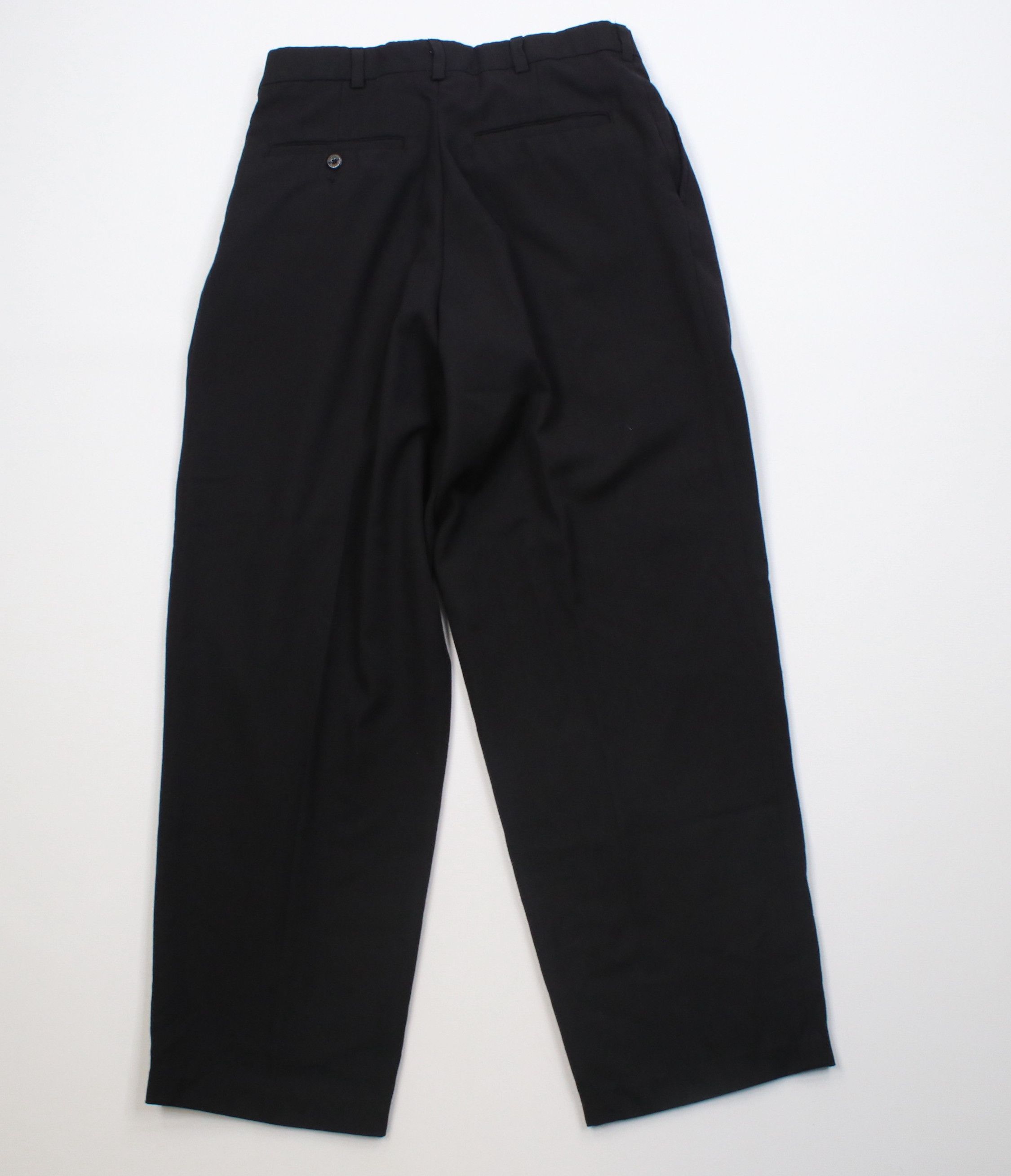 Vintage Vintage 90s Streetwear Blend Knit Pleated Chino Pants Black Size US 30 / EU 46 - 9 Thumbnail
