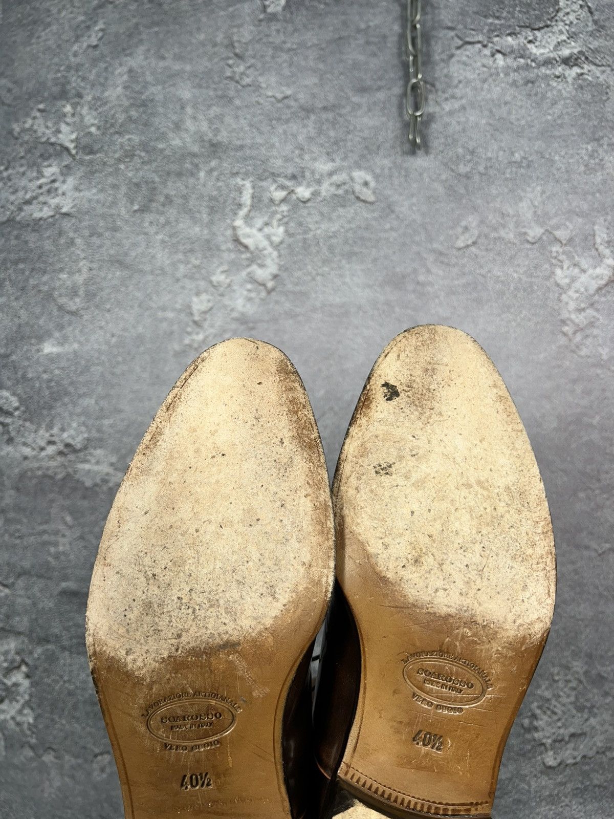 Scarosso Brown Leather Casual Oxford Shoes Size 41