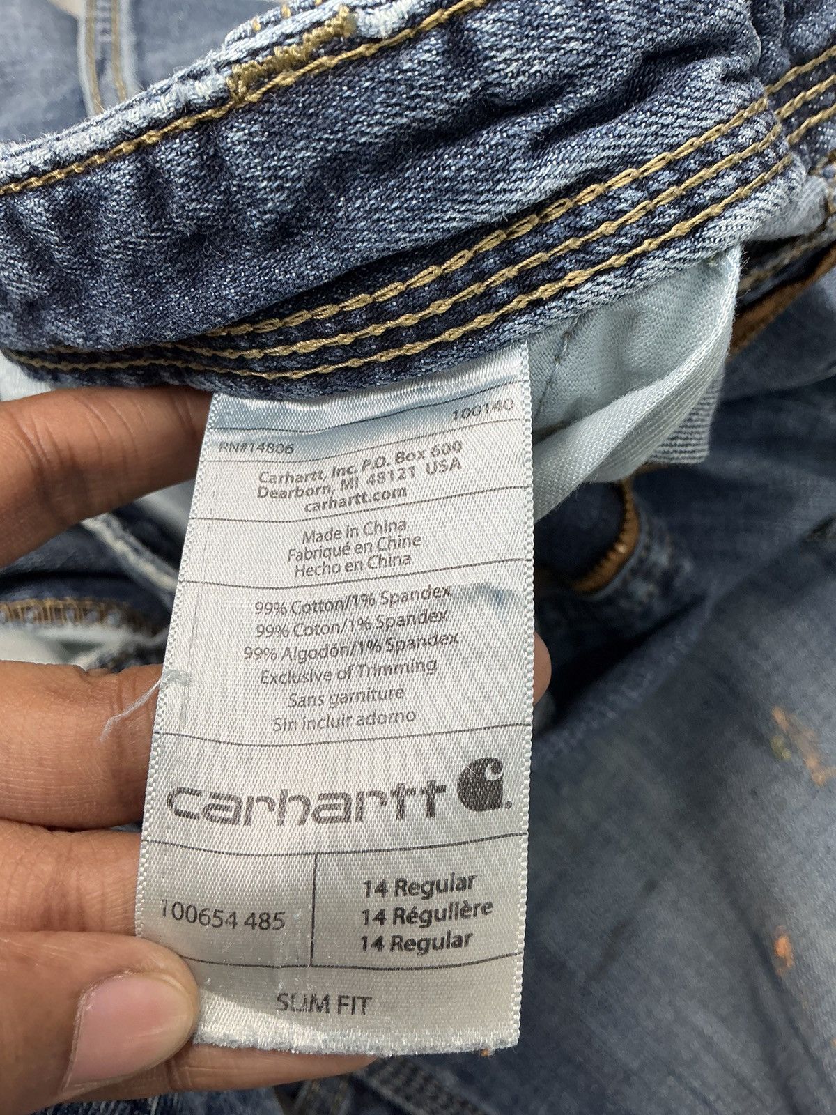 Carhartt Vintage Carhartt double knee slim fit denim workwear Size US 38 / EU 54 - 11 Thumbnail