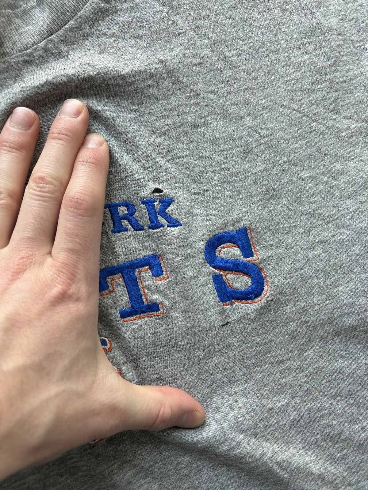 Lee Vintage 90s MLB New York Mets Embroidered Tee Size US XL / EU 56 / 4 - 5 Thumbnail