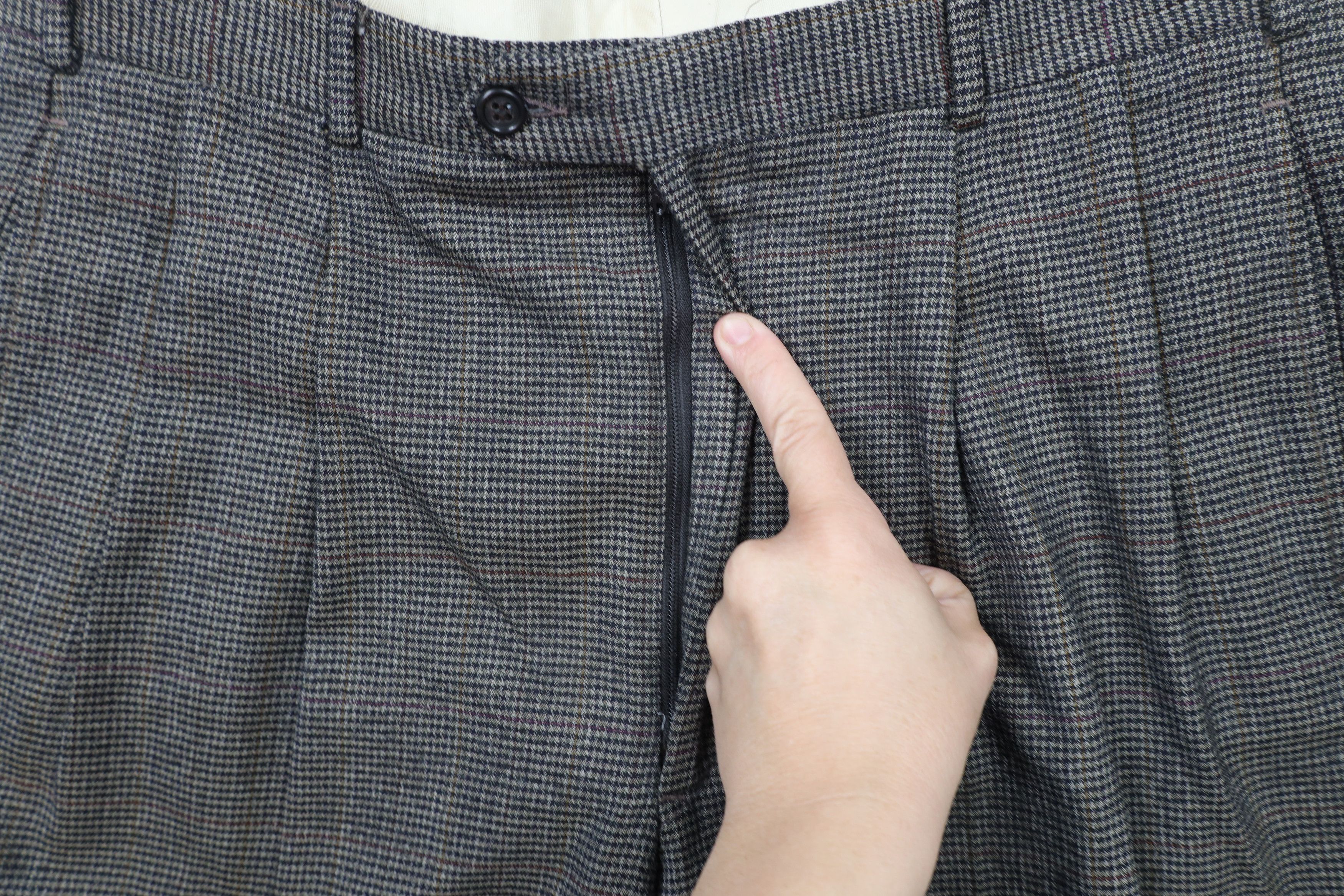 Vintage Vintage 60s 70s Rockabilly Houndstooth Wide Leg Pants USA Size US 34 / EU 50 - 5 Thumbnail