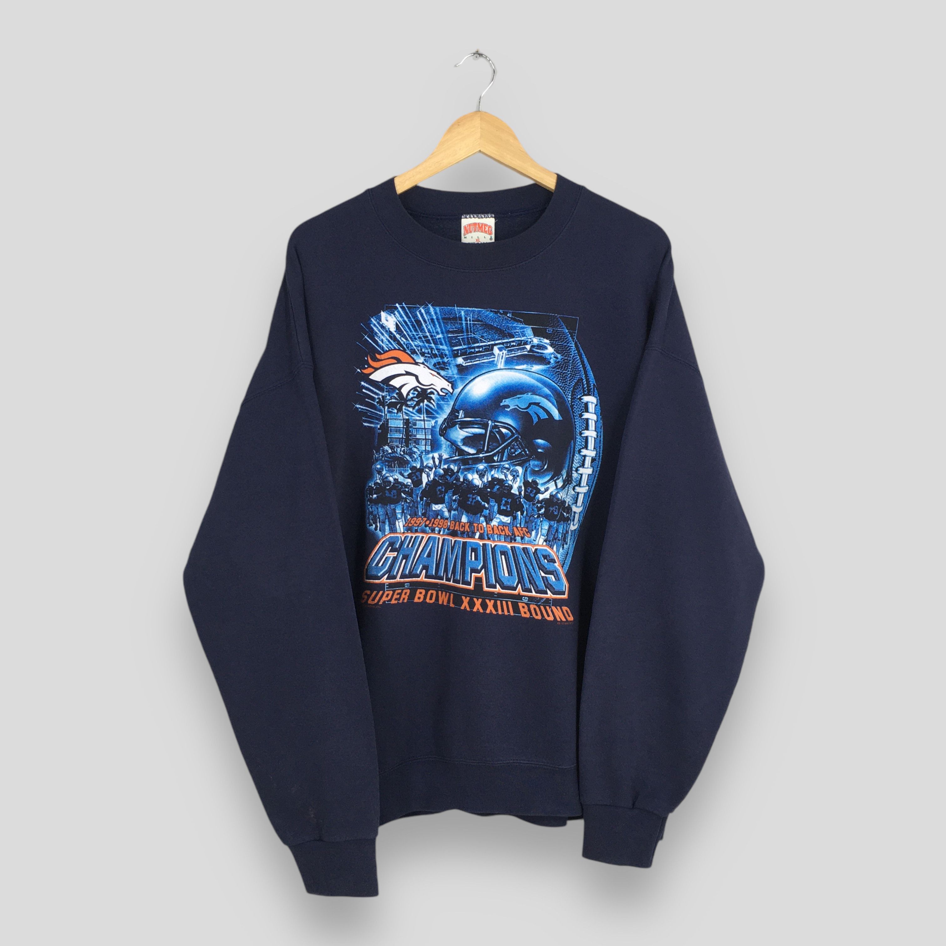 NFL Vintage Denver Broncos Super Bowl Champion NFL Sweatshirt XL Size US XL / EU 56 / 4 - 1 Thumbnail