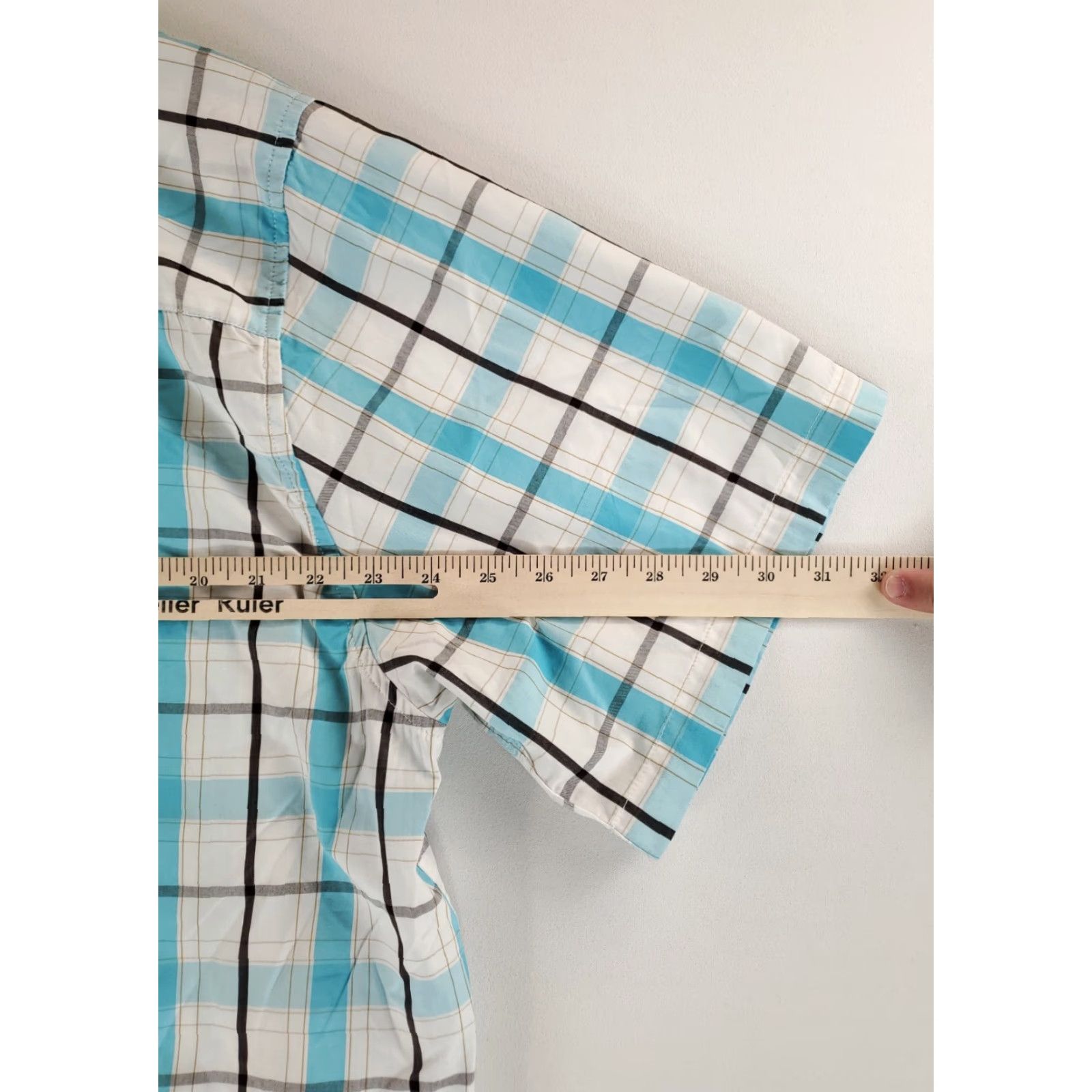 Vintage Dixxon Shirt Button Down Trunk Bay Check Plaid Blue White Mens XXL Shirt (Regular) Men Short Sleeve Blue Plaid Trunk Bay Dixxon Mens 2XL Size US XXL / EU 58 / 5 - 5 Thumbnail