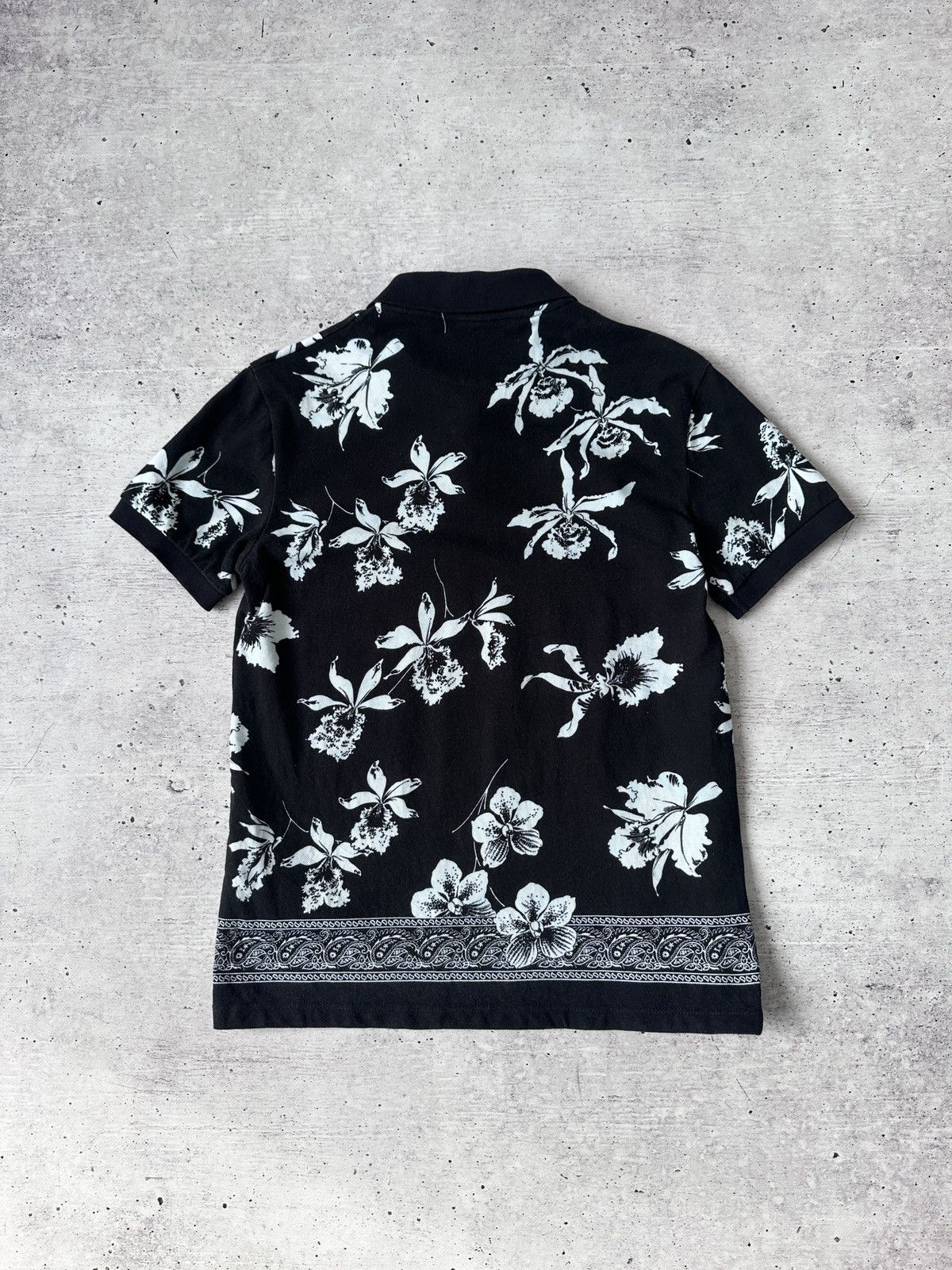The Kooples The Kooples Paris Orchid Floral Paisley Print Polo Shirt S Size US S / EU 44-46 / 1 - 9 Thumbnail