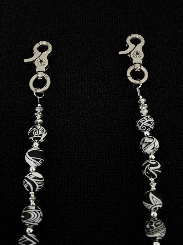 Jewelry Cashew Bead Pants Wallet Chain,Y2K Jeans Chain Size ONE SIZE - 5 Thumbnail