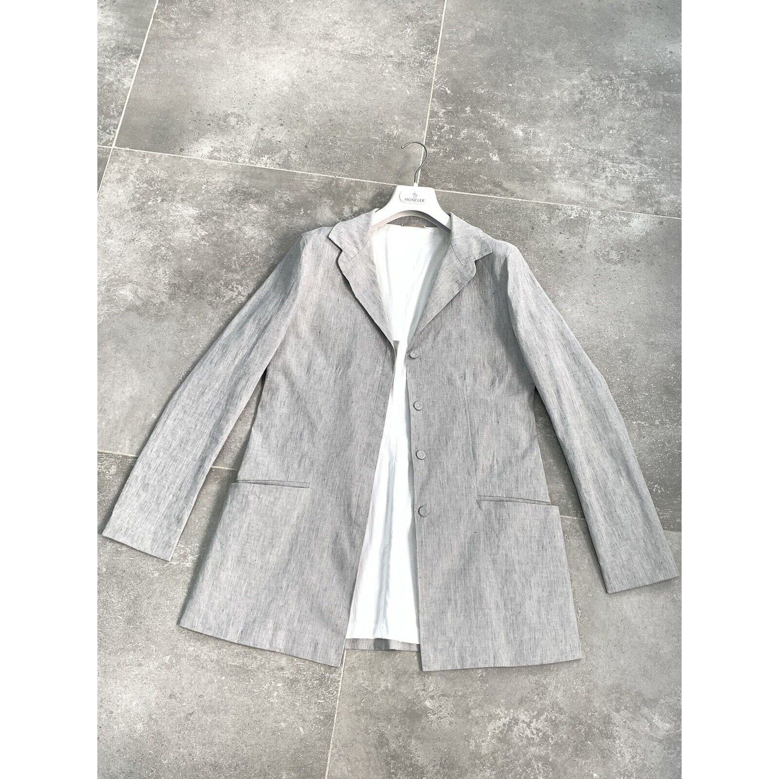 Annette Gortz × Designer Women ANNETTE GORTZ LINEN Blazer LONG Jacket EU 38 UK 10 S-M Size M / US 6-8 / IT 42-44 - 1 Thumbnail
