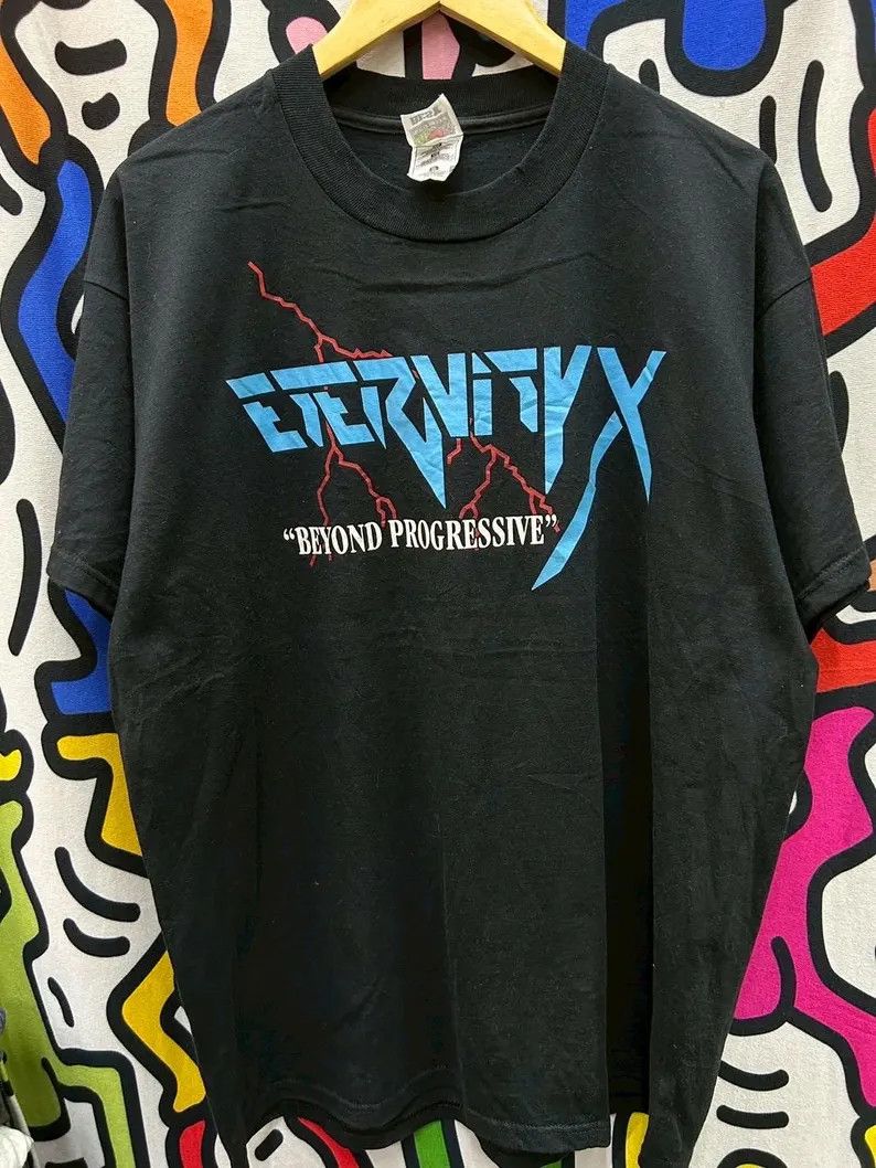 Vintage Vintage 90s Eternity X band tshirt size XL Size US XL / EU 56 / 4 - 2 Thumbnail