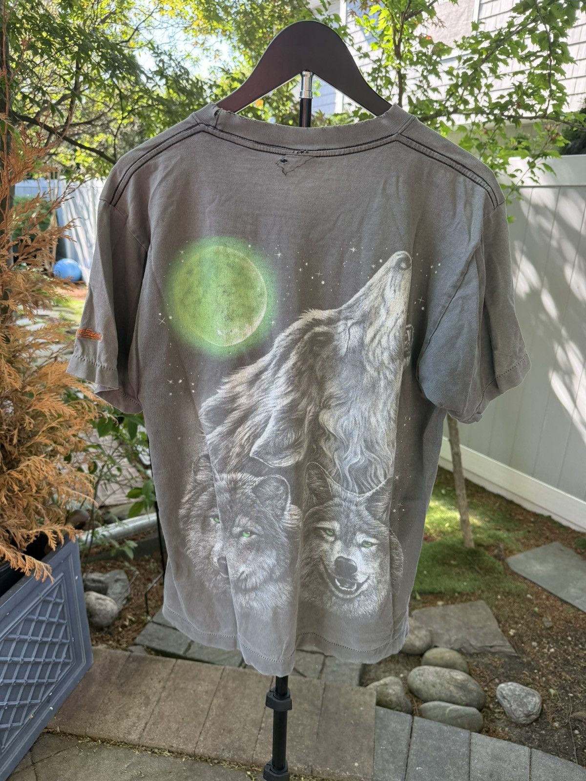 Vintage Vintage sun faded wolf tee single stitch graphic 80s Size US M / EU 48-50 / 2 - 2 Thumbnail
