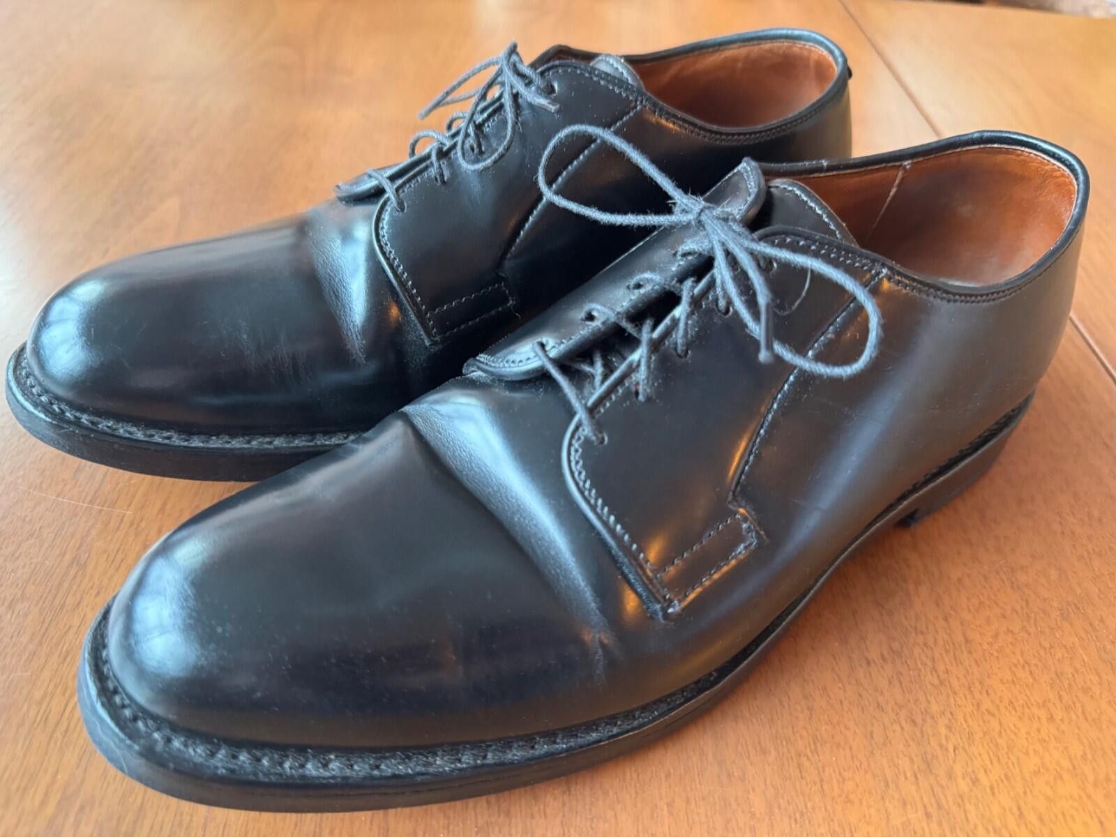 Allen Edmonds Allen Edmonds Leeds Plain Derby Blutcher Shoe Black 10.5 D Size US 10.5 / EU 43-44 - 3 Thumbnail