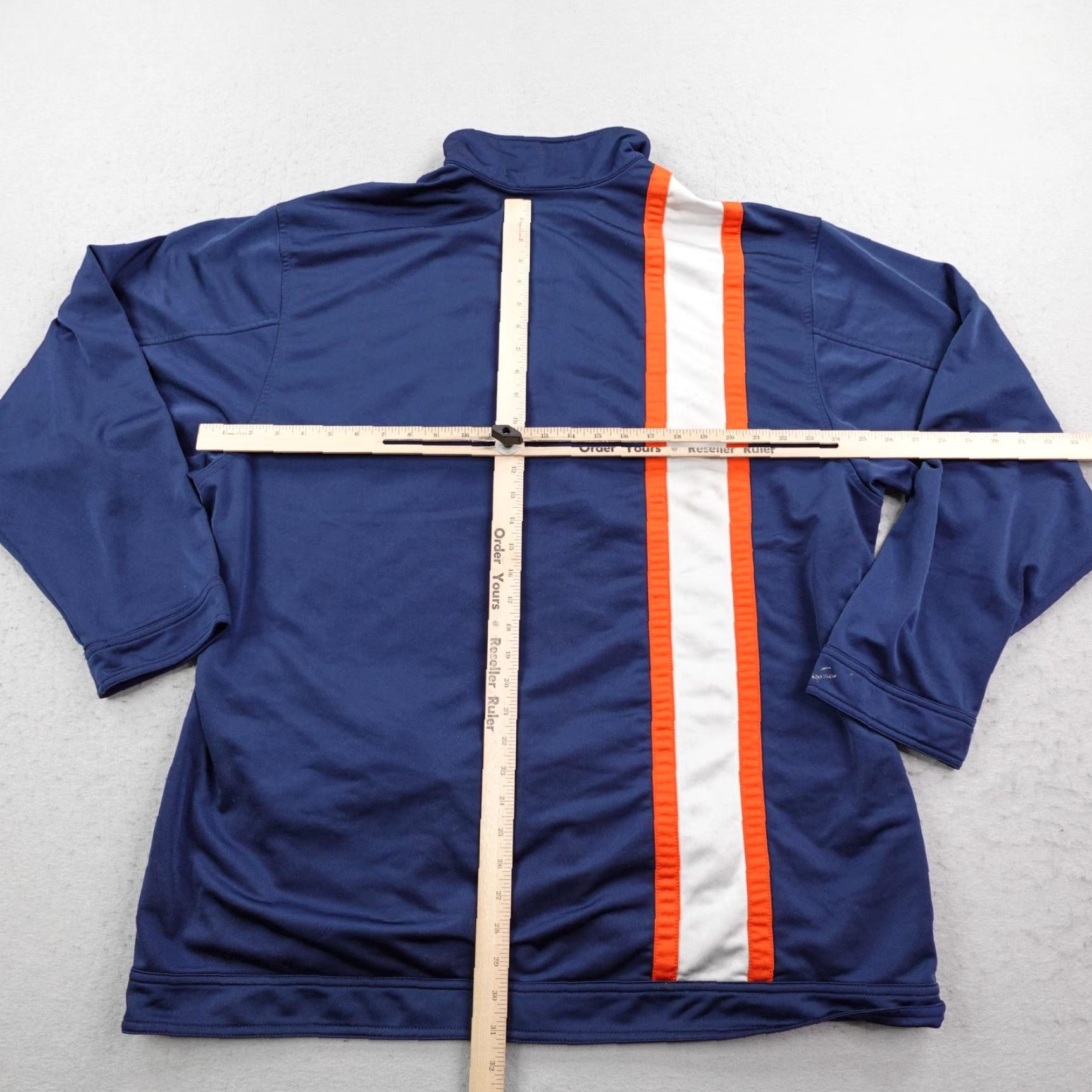 Nike VINTAGE Nike Jacket Mens 2XL Blue Full Zip Up Track Coat Stripes Y2K Orange White Size US XXL / EU 58 / 5 - 6 Thumbnail
