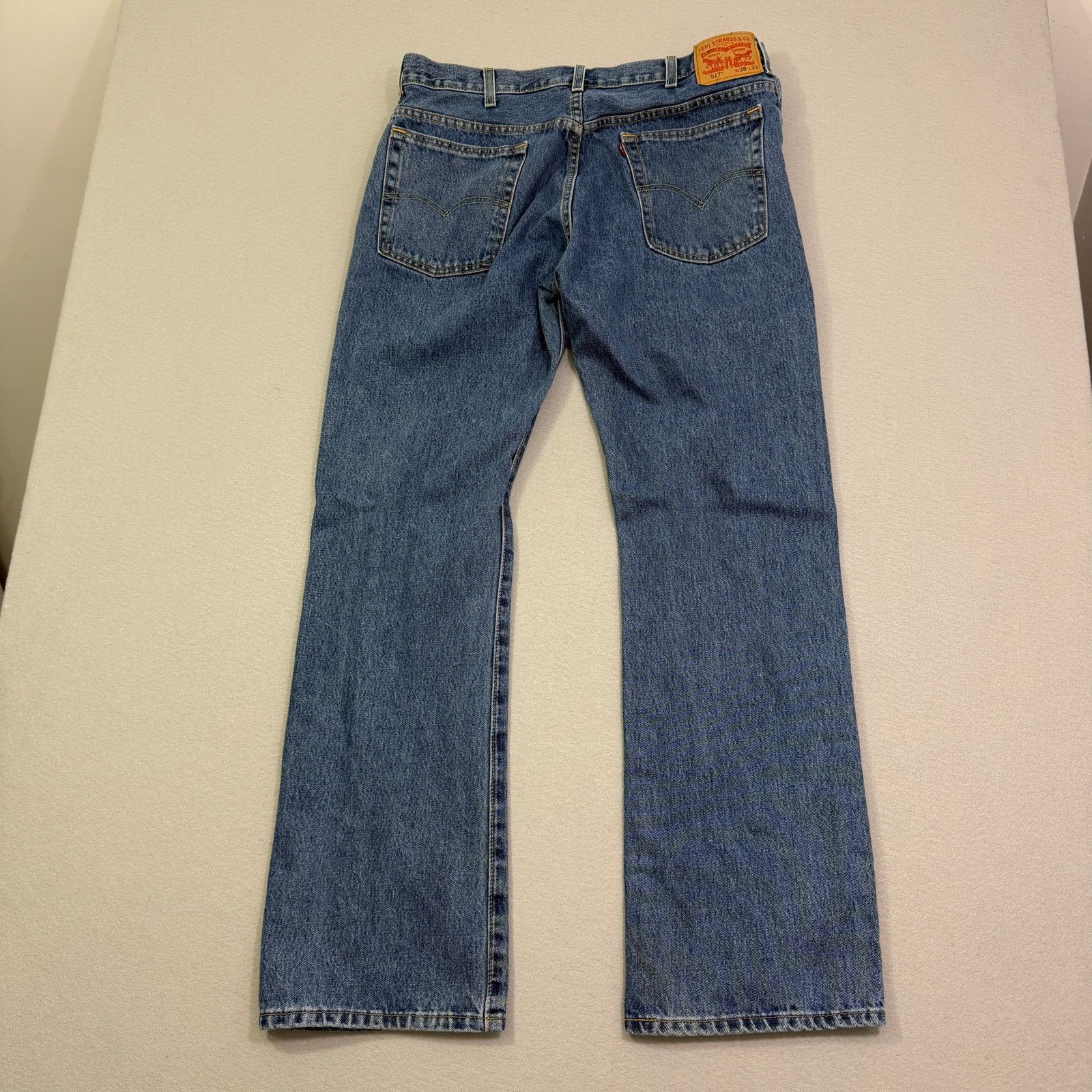 Levi's Levis 517 Boot Cut Jeans Men's 38x34 Blue Denim Western Size US 38 / EU 54 - 8 Thumbnail