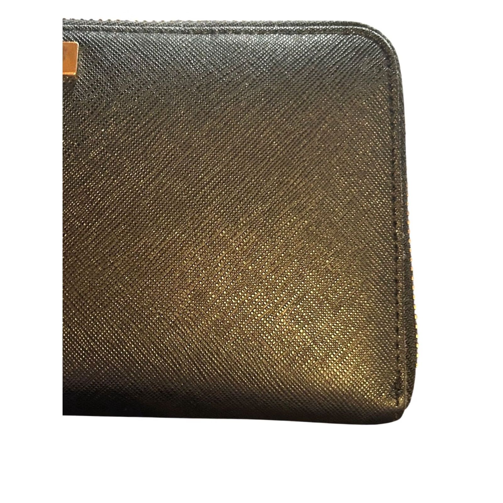Vintage kate spade new york Neda Laurel Way Zip Around Leather Wallet Clutch Black Womens Size ONE SIZE - 2 Thumbnail