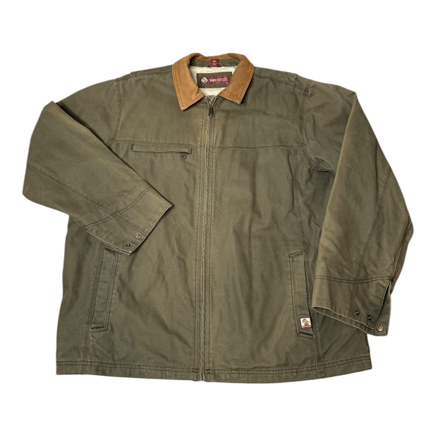Other Dri-Duck Barn Jacket green canvan brown leather collar XXL Size US XXL / EU 58 / 5 - 2 Thumbnail