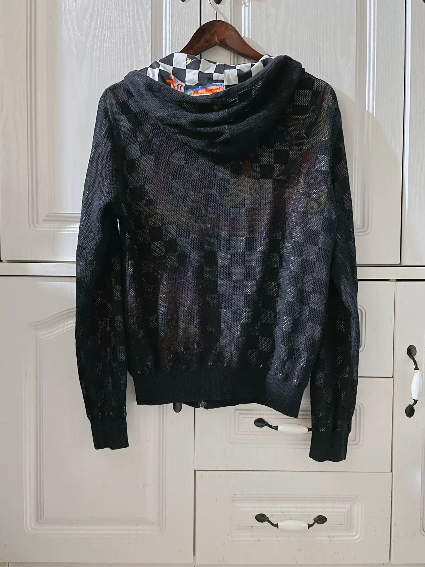 Versace Versace Baroque Net & Check Hooded Jacket L Size US M / EU 48-50 / 2 - 2 Thumbnail