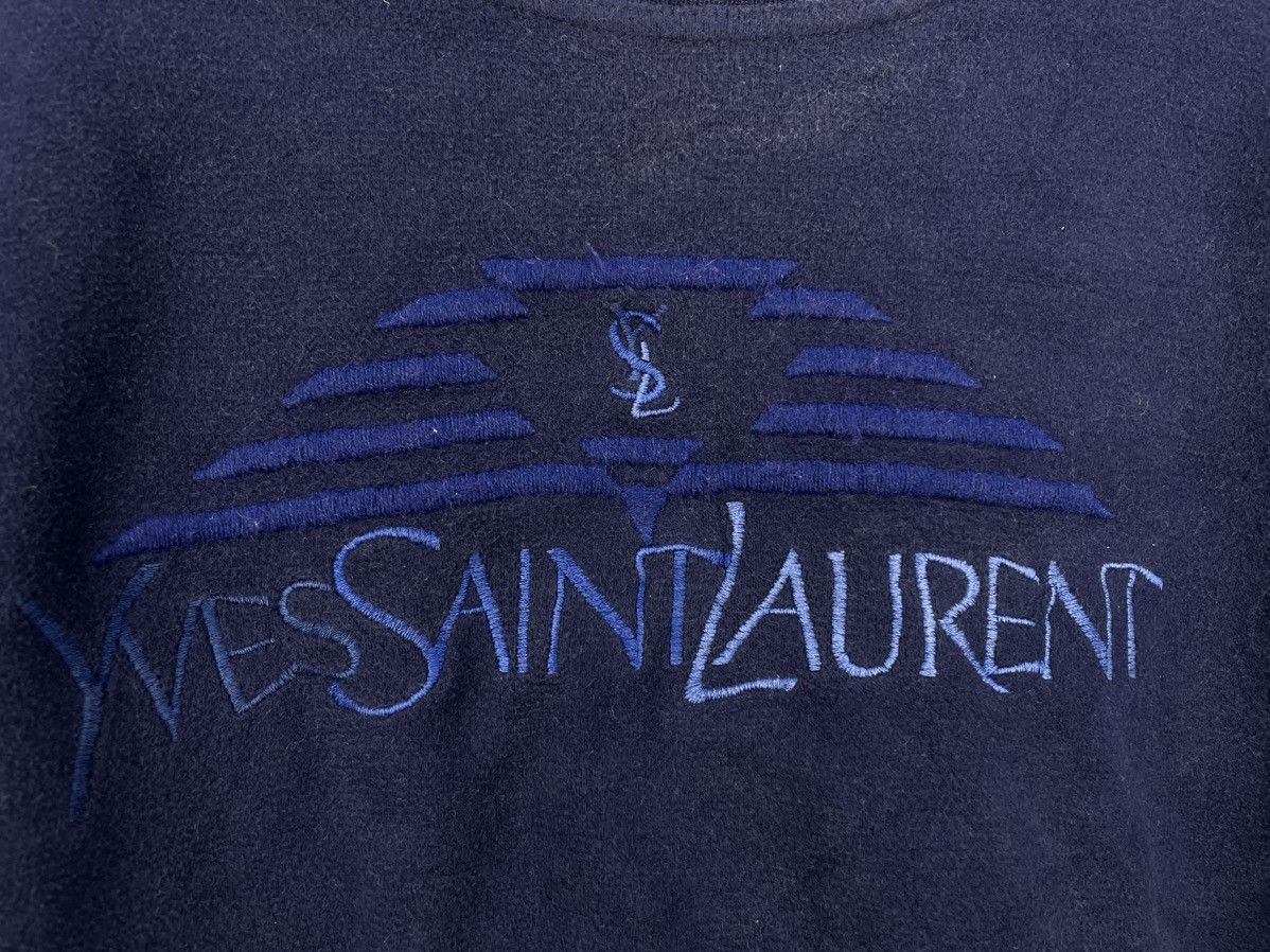Vintage Vintage Yves Saint Laurent Embroidery sweatshirt Size US M / EU 48-50 / 2 - 4 Thumbnail